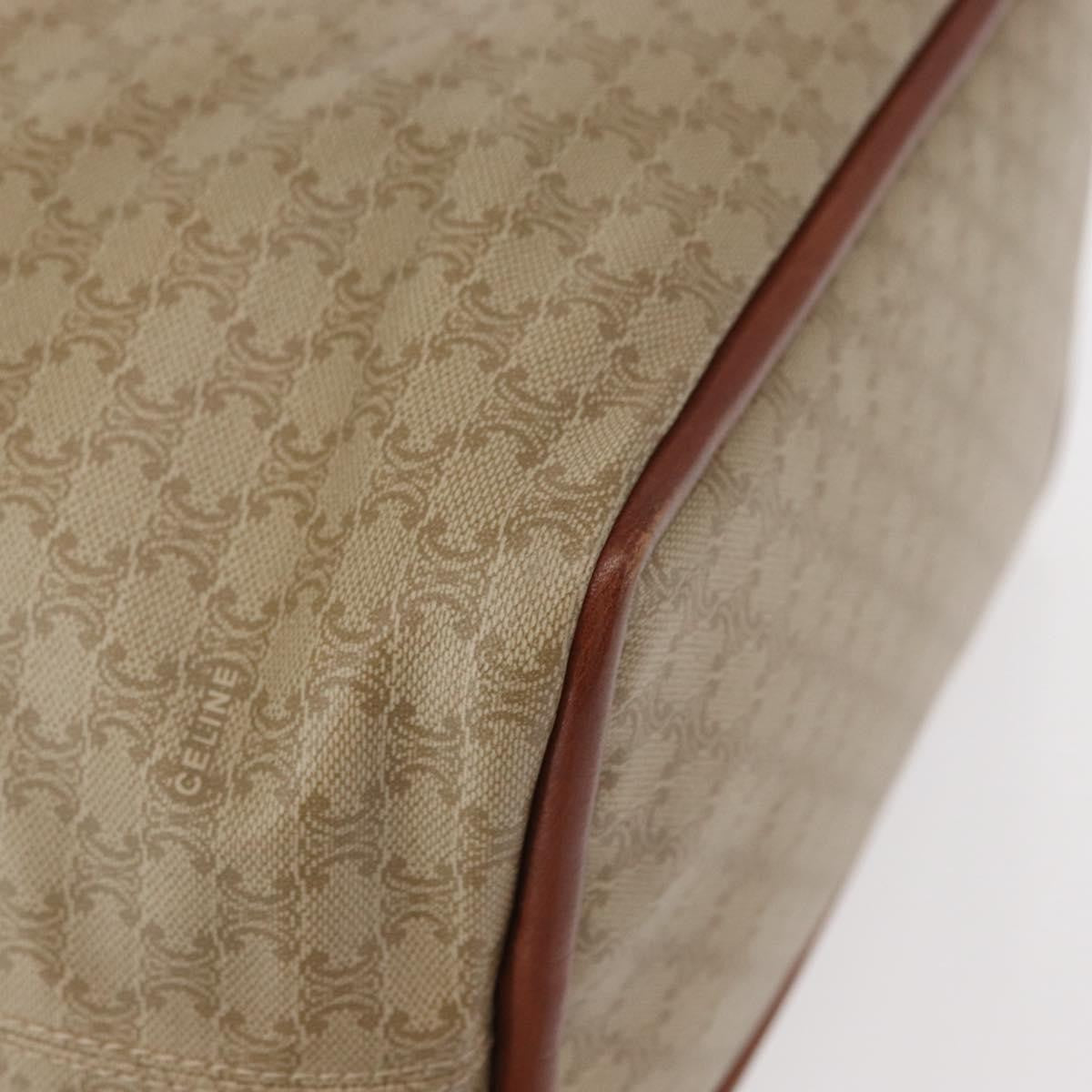 Celine Vintage Macadam Canvas Beige Canvas Backpack Bag (Pre-Owned)