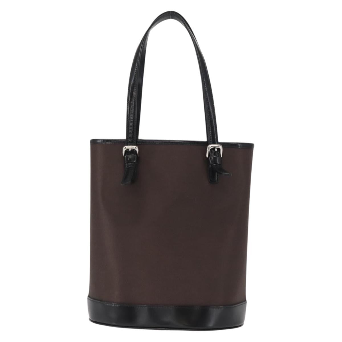 Burberry Blue Label Nylon Brown Nylon Tote Bag Bag (Pre-Owned)