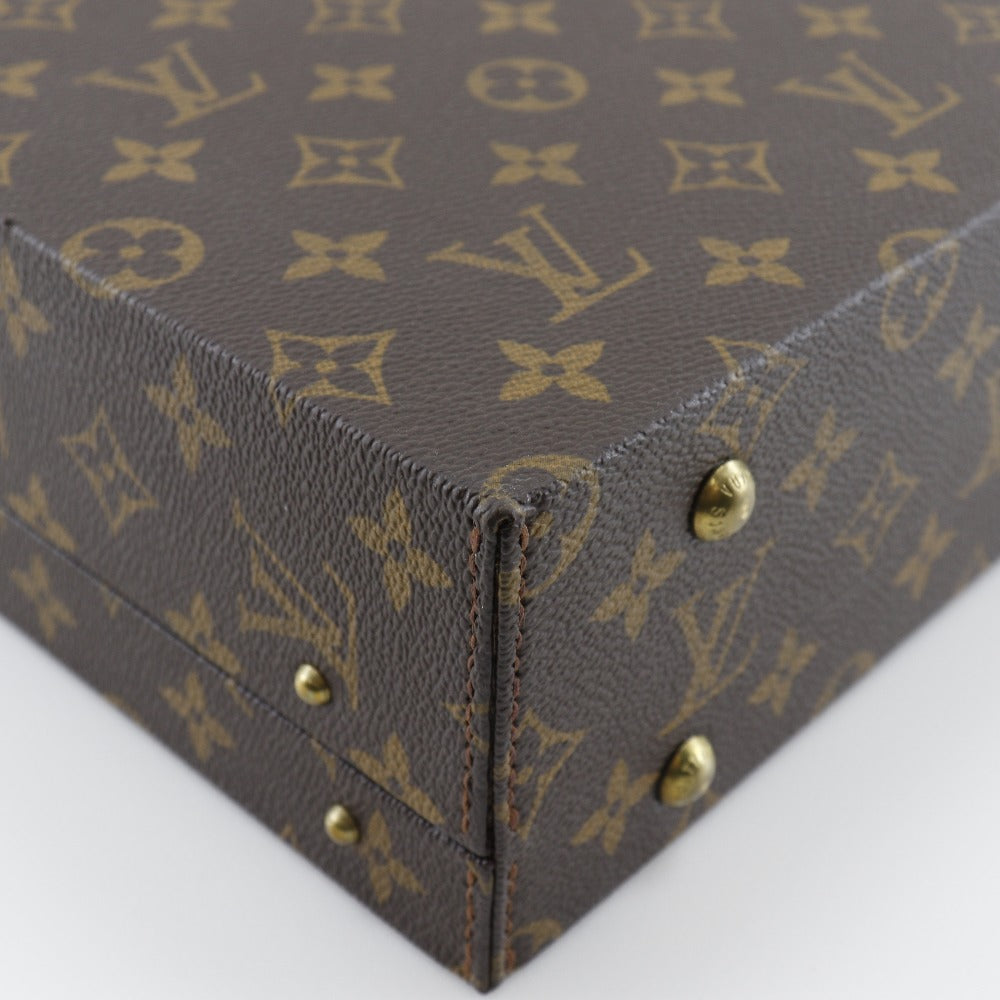 Louis Vuitton Brown Canvas Briefcase Bag (Pre-Owned)