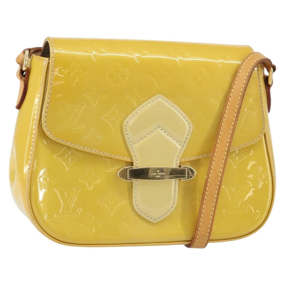 Louis Vuitton Bellflower Monogram Vernis Brown Patent_Leather Handbag (Pre-Owned)