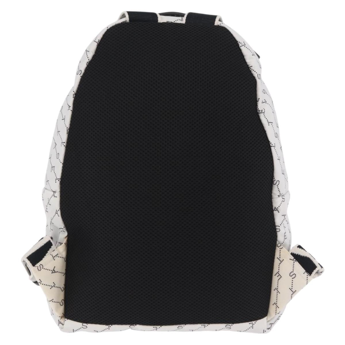 Stella Mccartney Falabella Go Monogram Monogram Canvas White Nylon Backpack Bag (Pre-Owned)