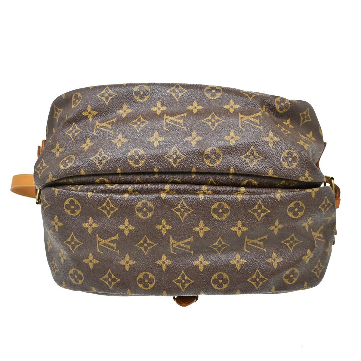 Louis Vuitton Saumur Monogram Canvas Brown Canvas Shoulder Bag Bag (Pre-Owned)