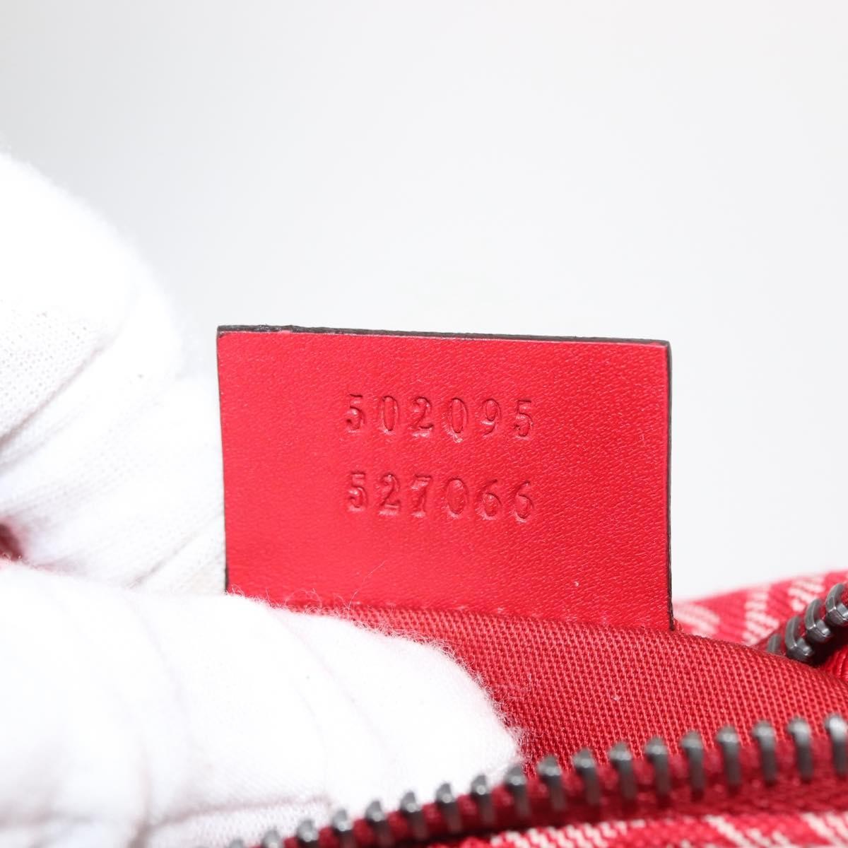 Gucci Children's Belt Gg Coated Canvas Red Canvas Handbag (Pre-Owned)
