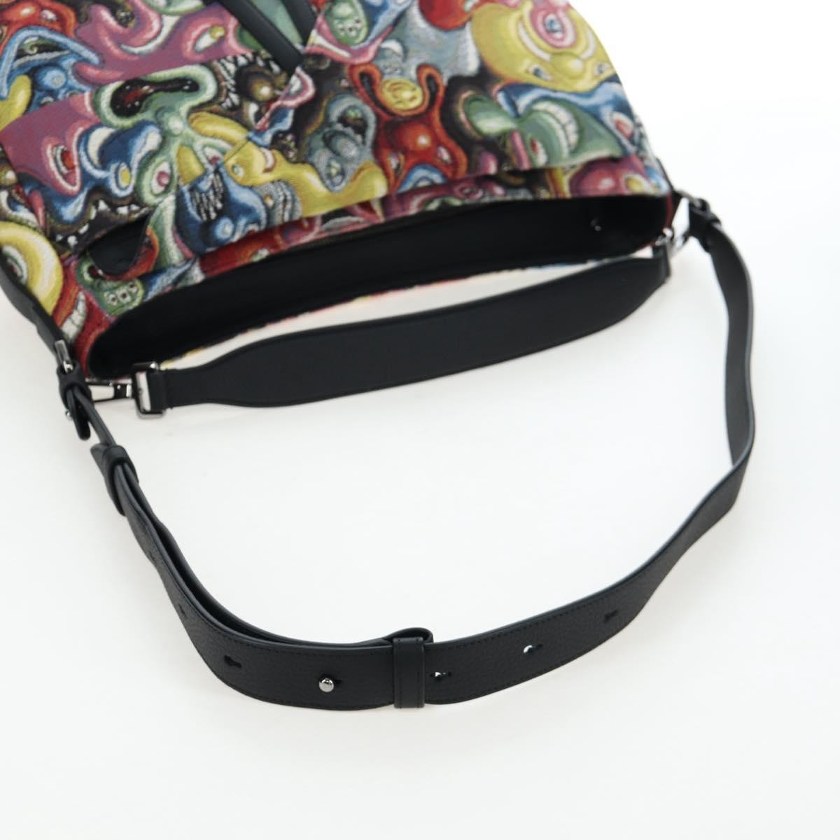 Christian Dior Kenny Scharf Saddle Soft Jacquard Printed Canvas Multicolour Canvas Handbag (Pre-Owned)