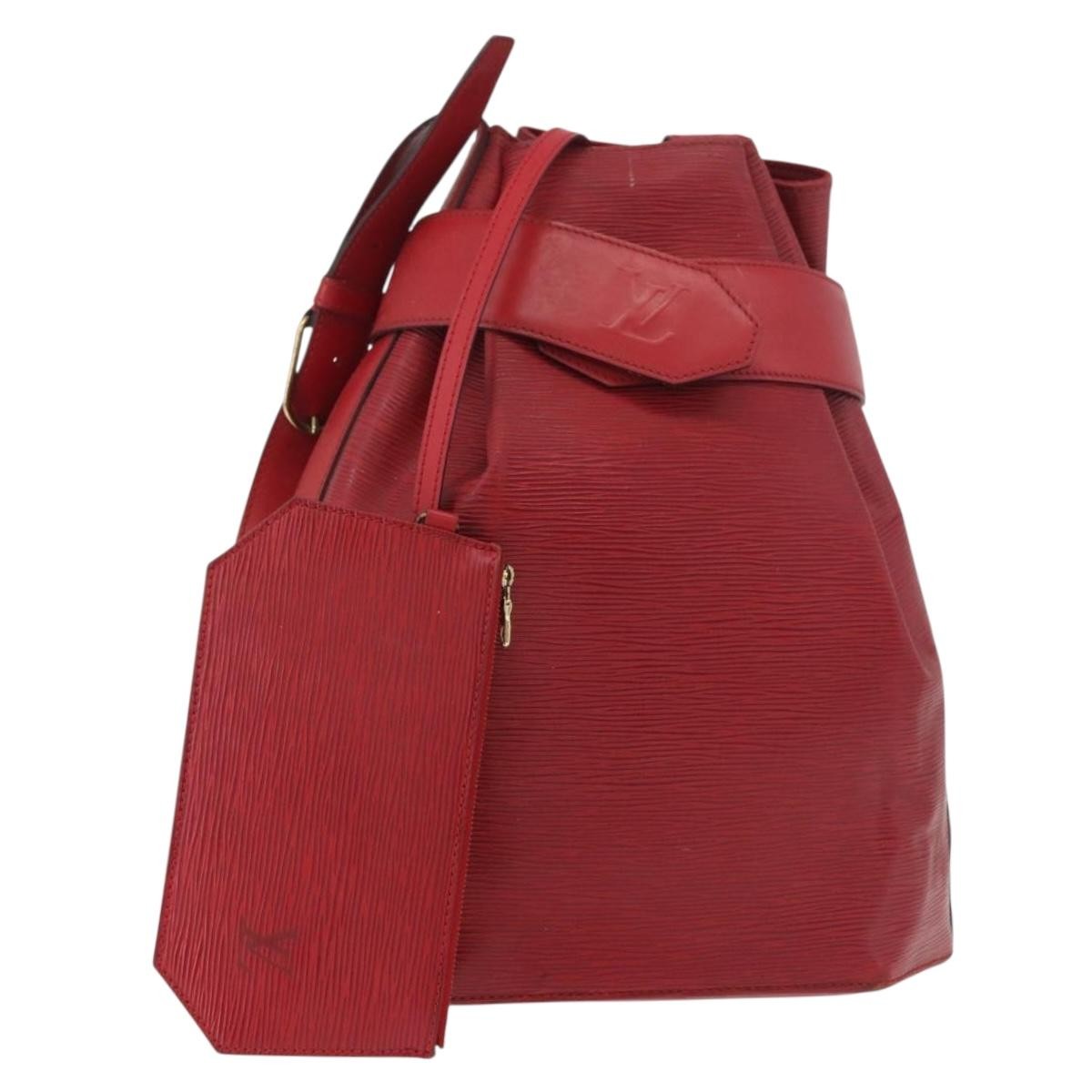Louis Vuitton Vintage Sac D'epaule Epi Leather Red Leather Shoulder Bag Bag (Pre-Owned)
