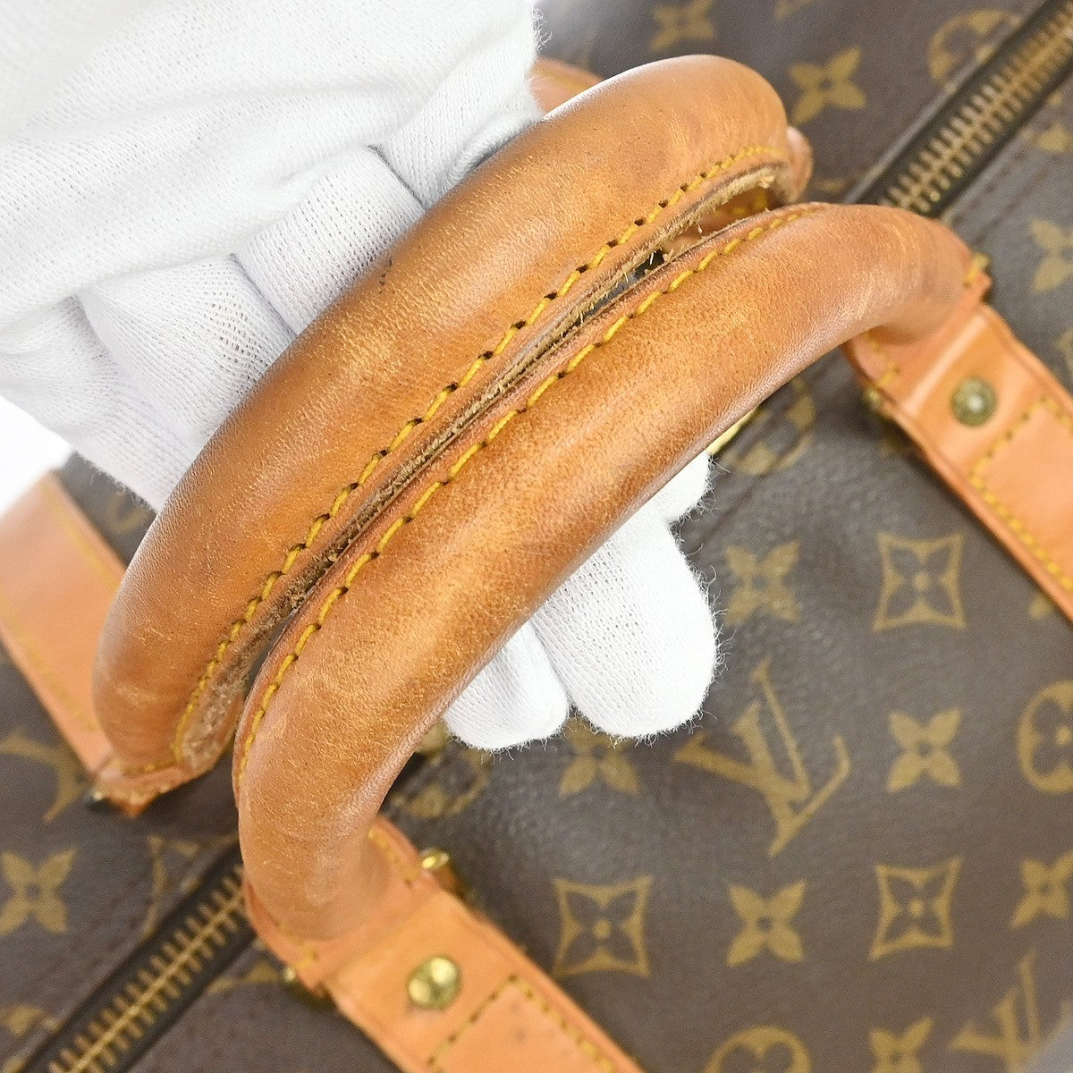 Louis Vuitton Keepall Monogram Brown Canvas Travel Bag Bag (Pre-Owned)