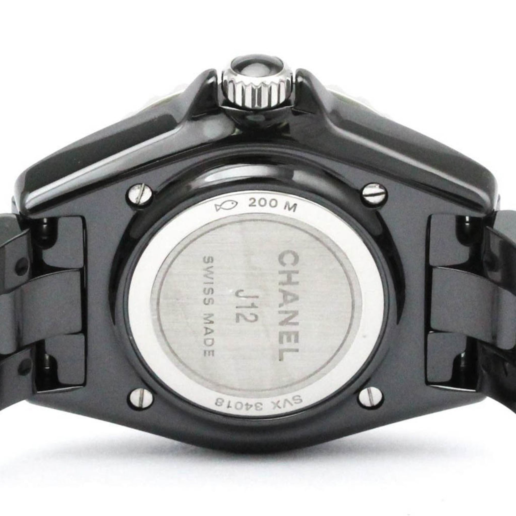 Chanel J12 Quartz Ceramic And Stainless Steel Watch (Pre-Owned)