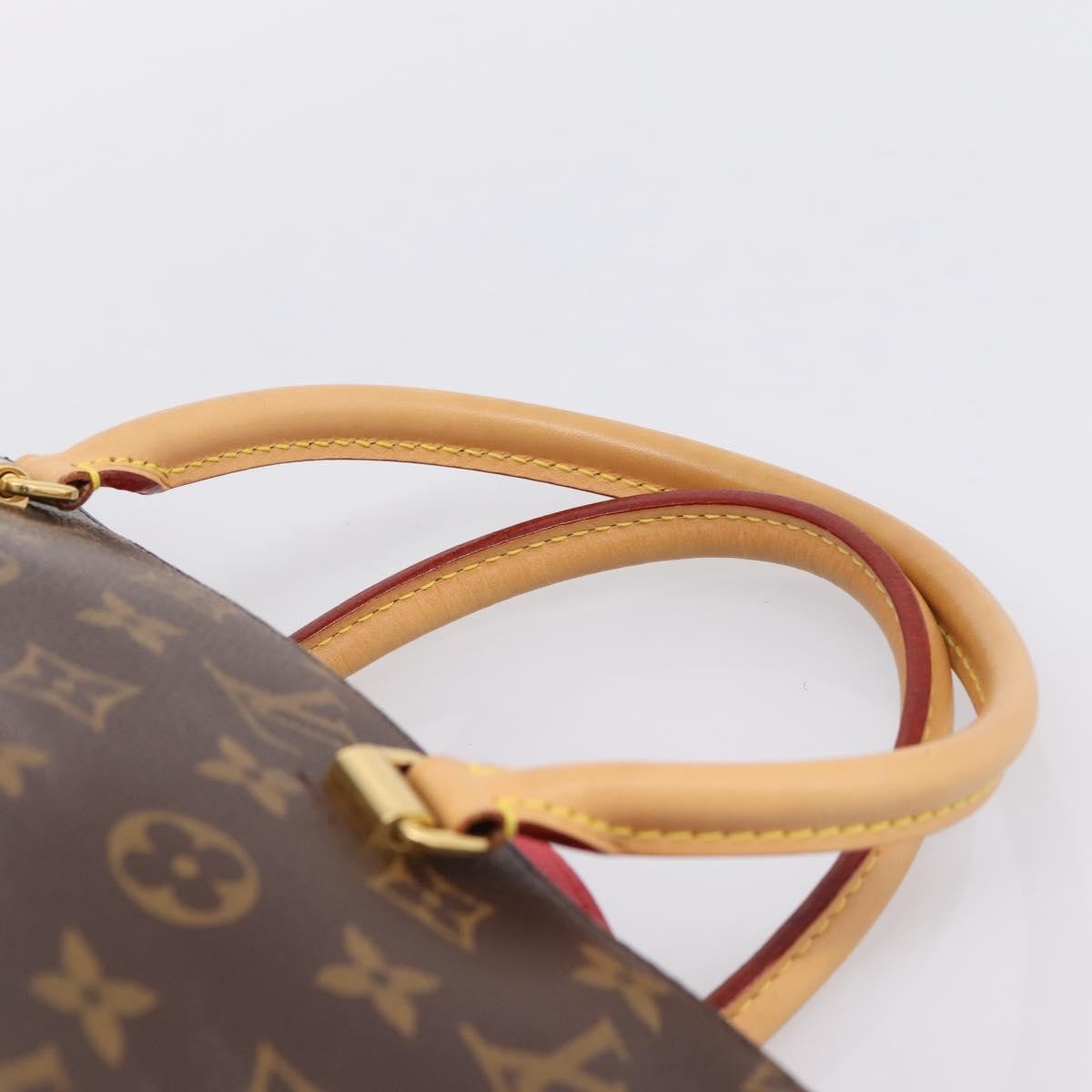 Louis Vuitton Pallas Monogram Canvas With Leather Brown Canvas Tote Bag Bag (Pre-Owned)