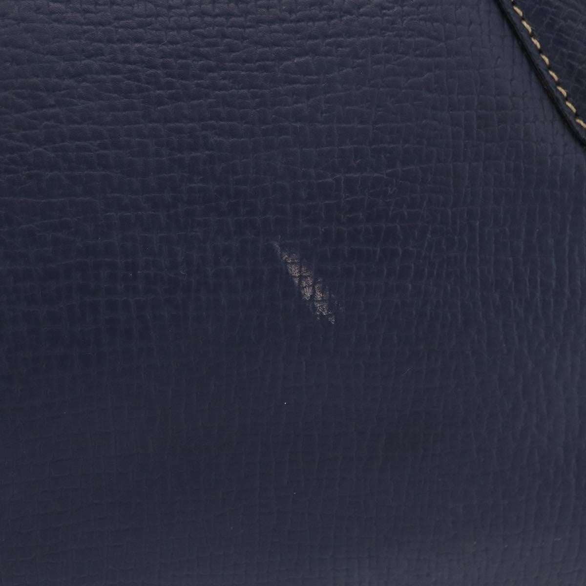 Loewe Tote Leather Navy Leather Tote Bag Bag (Pre-Owned)
