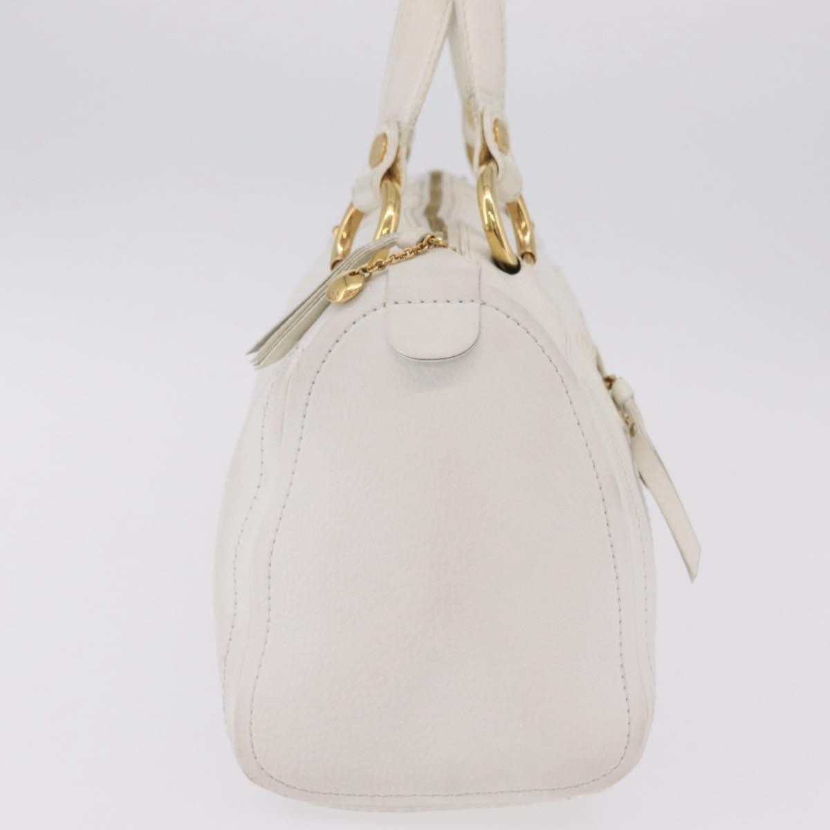Celine Handbag Leather White Leather Handbag (Pre-Owned)