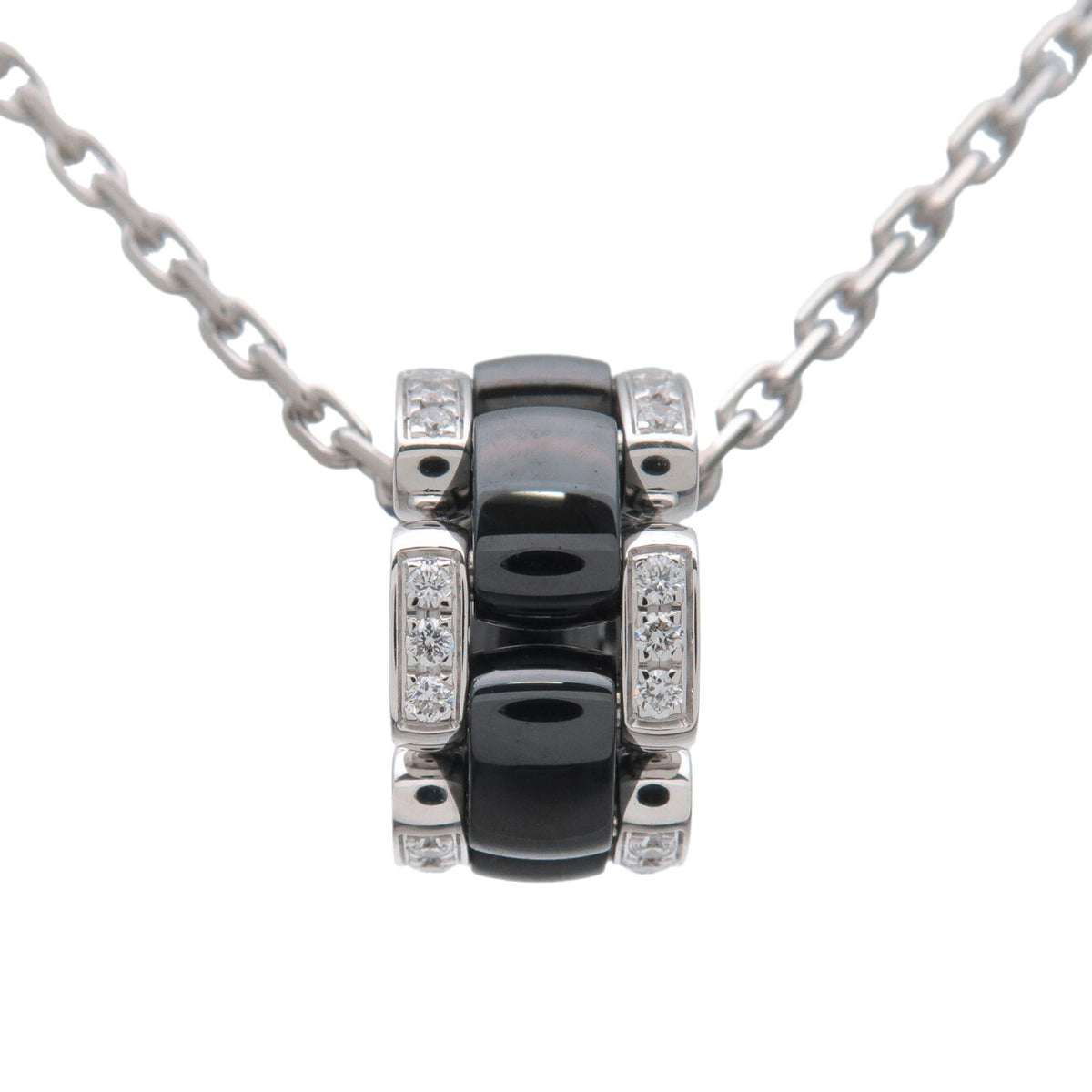 Chanel Ultra Pendant 18K White Gold With Diamonds And Hematite Silver White_Gold Necklace Jewelry (Pre-Owned)