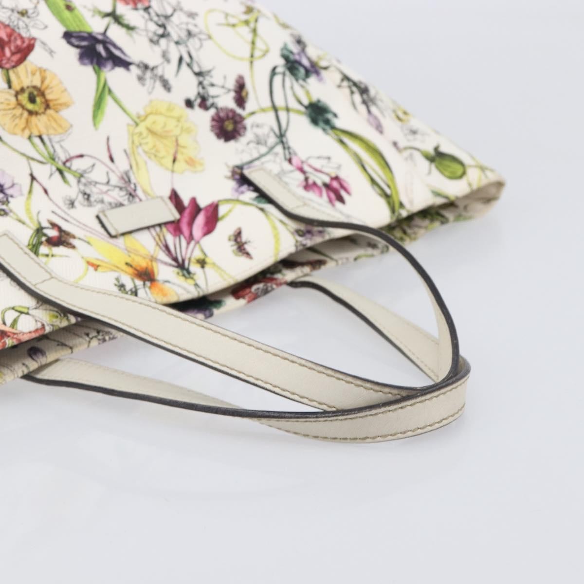 Gucci Open Flora Canvas Multicolour Canvas Tote Bag Bag (Pre-Owned)