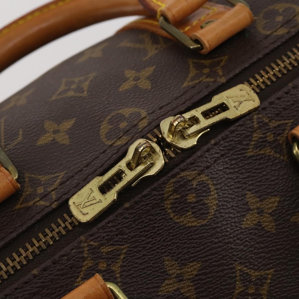 Louis Vuitton Keepall Bag Monogram Canvas Brown Canvas Travel Bag Bag (Pre-Owned)