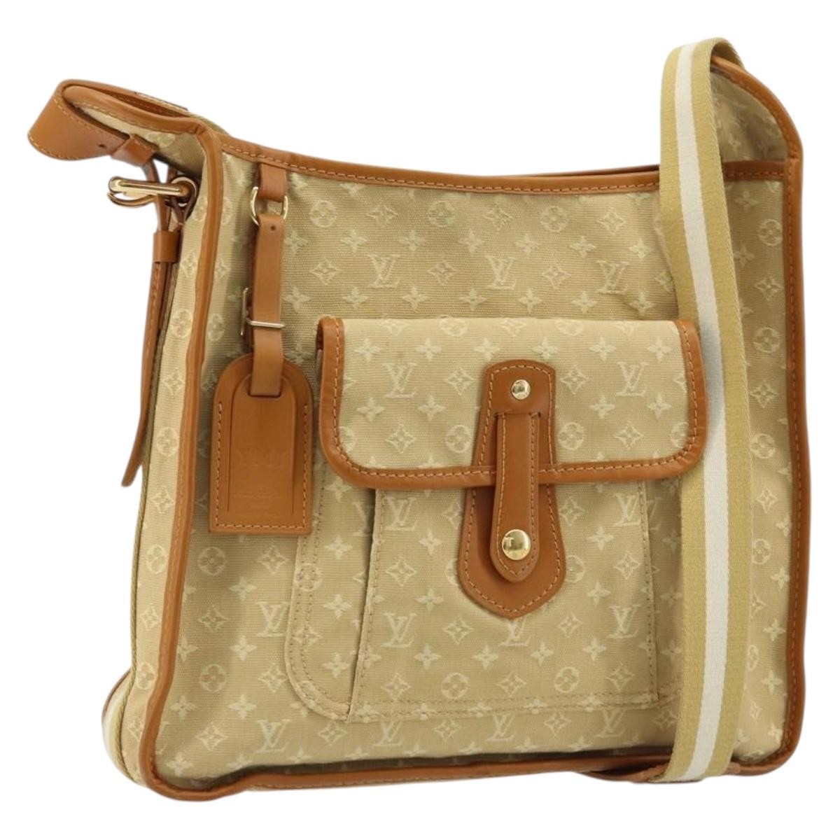 Louis Vuitton Mary Kate Messenger Mini Lin Beige Canvas Shoulder Bag Bag (Pre-Owned)
