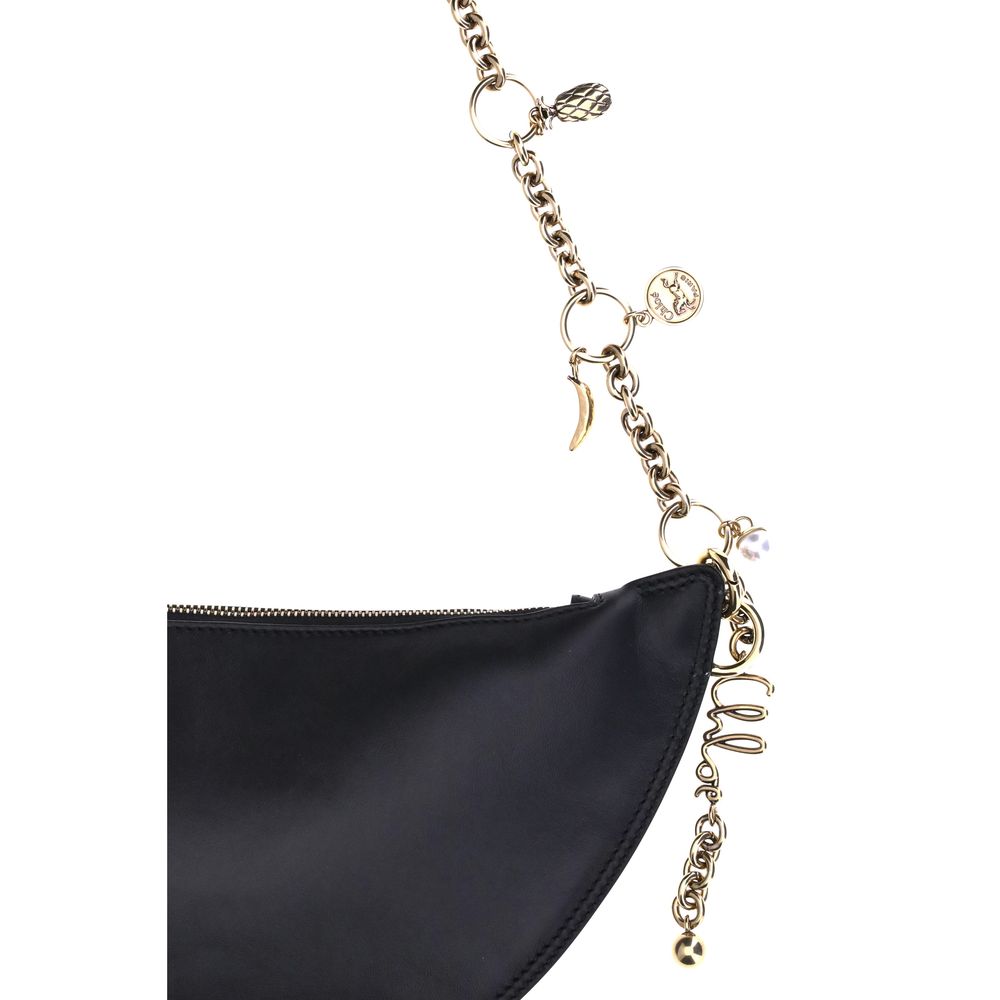 Chloé Black Calf Leather Bos Taurus Shoulder Women's Bag