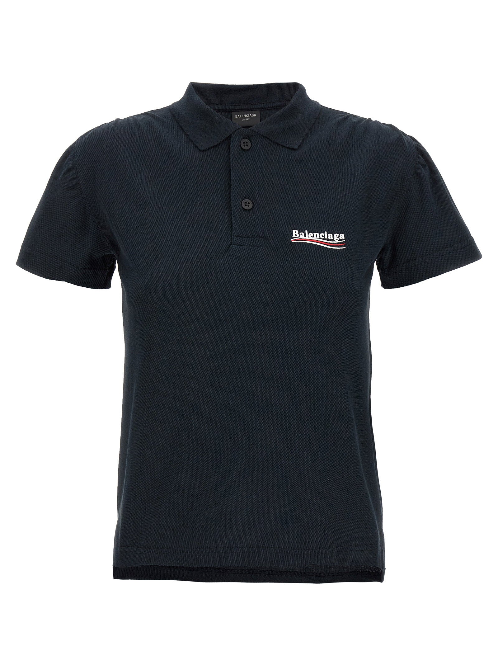 Balenciaga Women's Logo Embroidery Polo Shirt