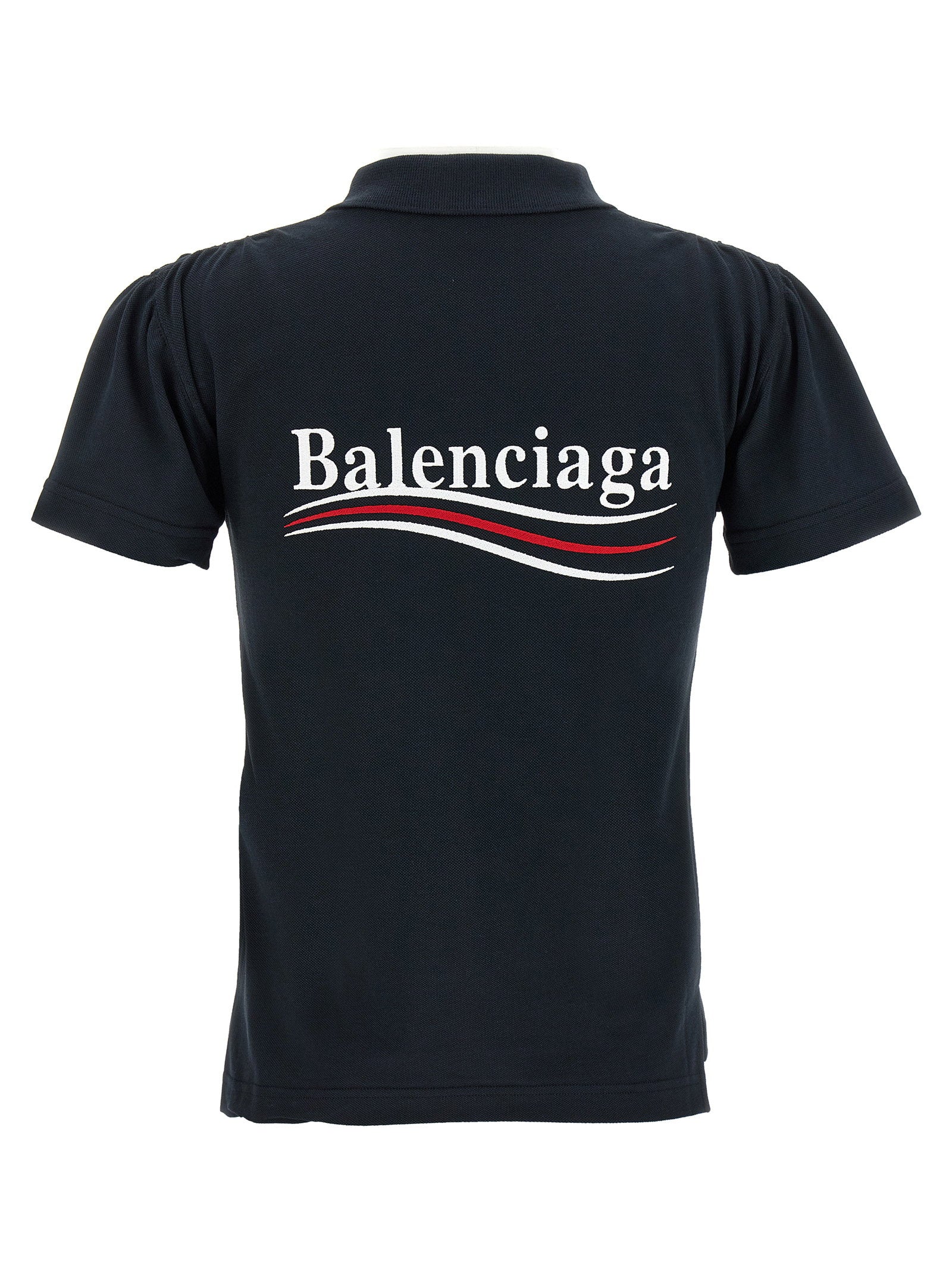 Balenciaga Women's Logo Embroidery Polo Shirt