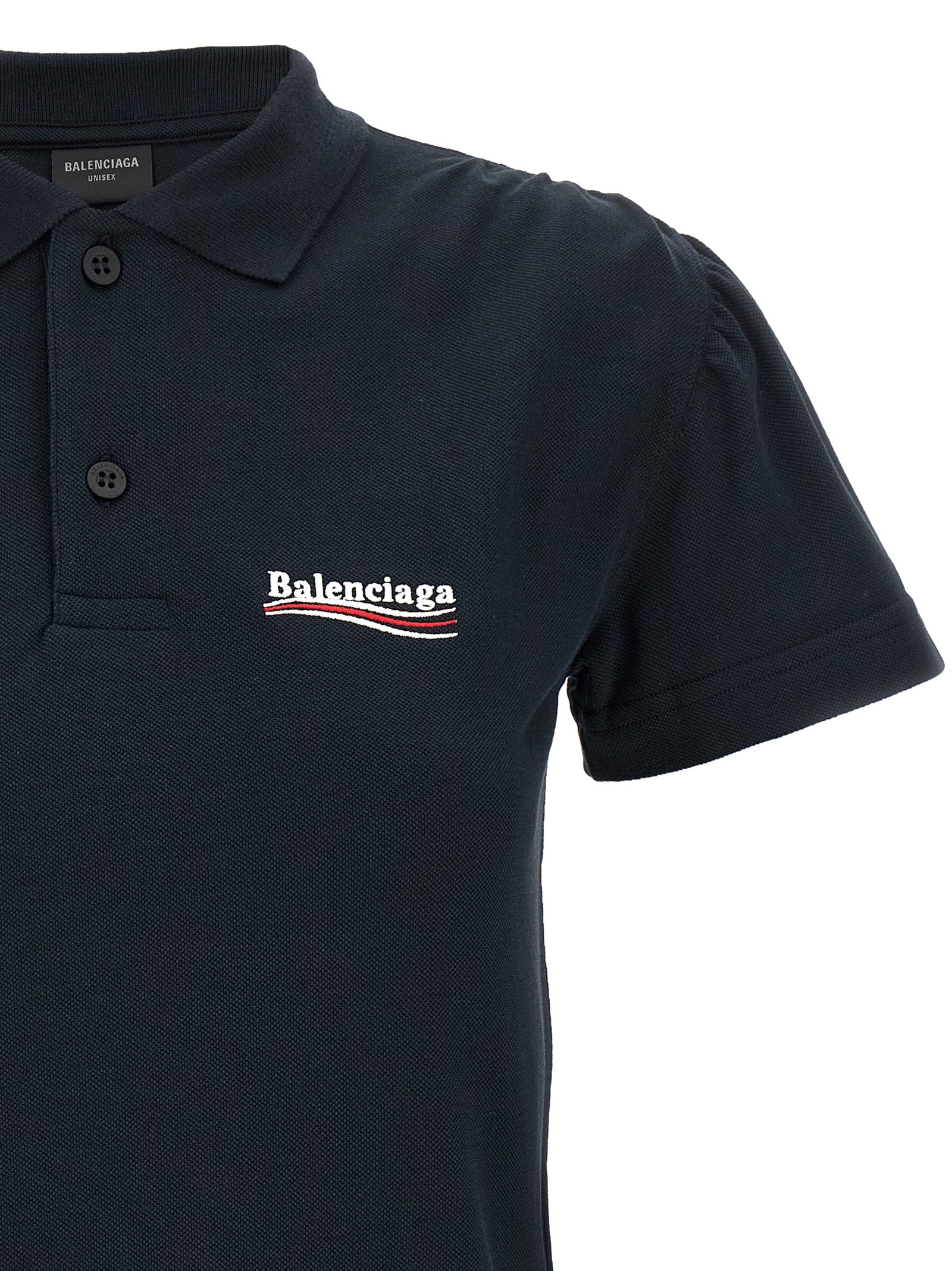 Balenciaga Women's Logo Embroidery Polo Shirt