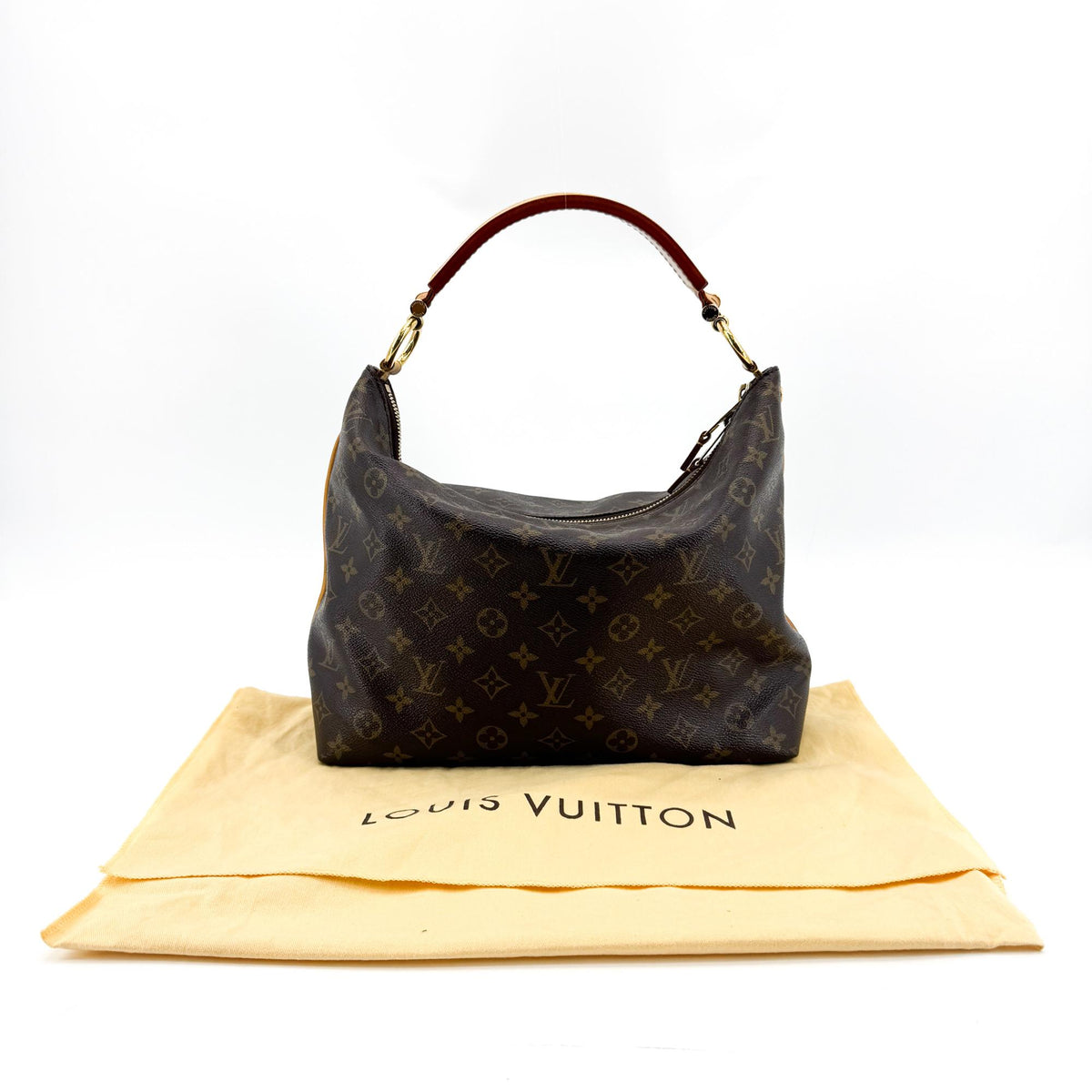 Louis Vuitton Sully Monogram Canvas Brown Canvas Handbag (Pre-Owned)