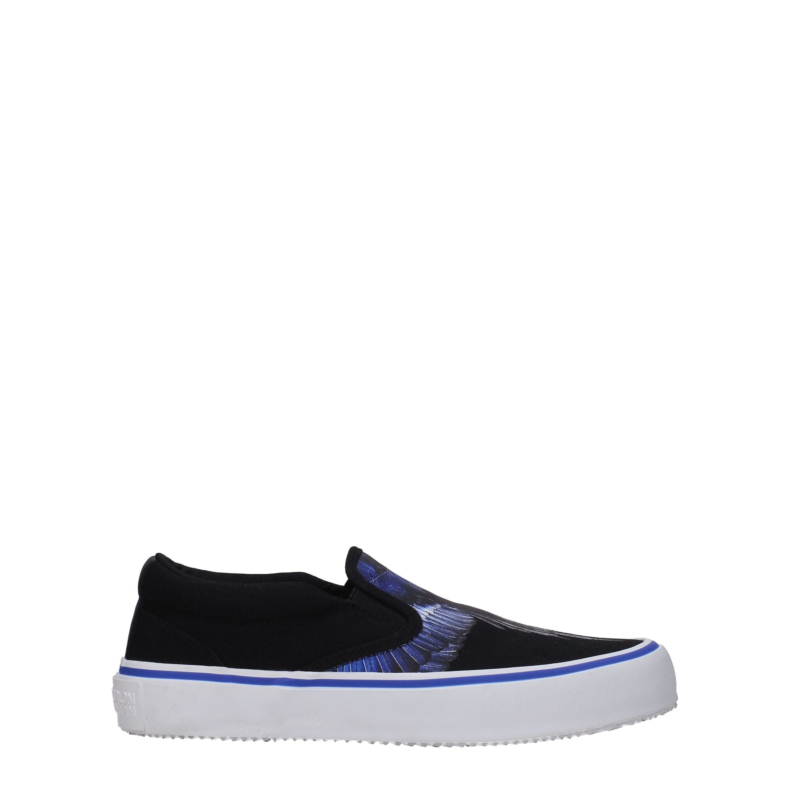Marcelo Burlon Black Fabric Slip-On Men's Loafers