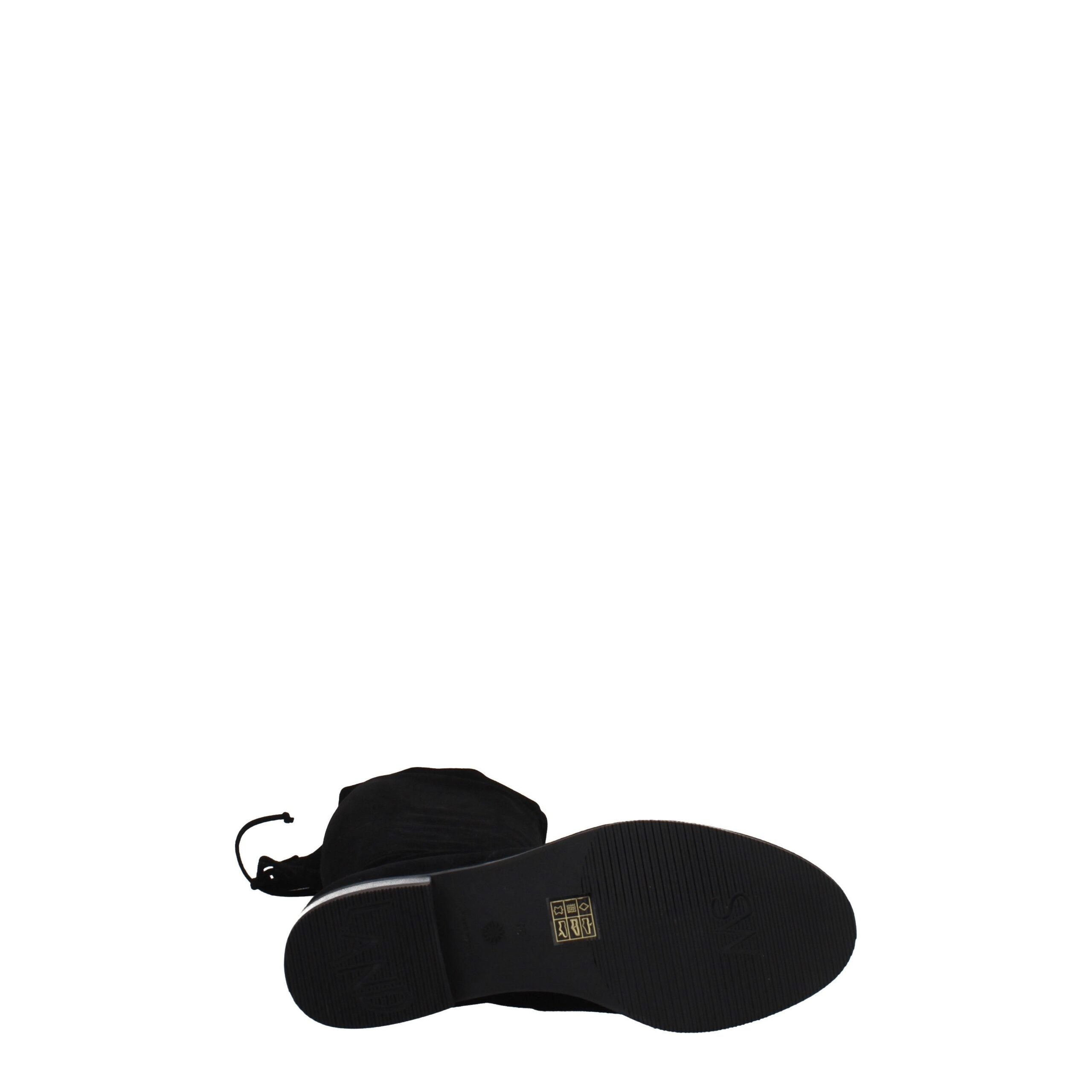 Stuart Weitzman Black Leather Over The Women's Knee