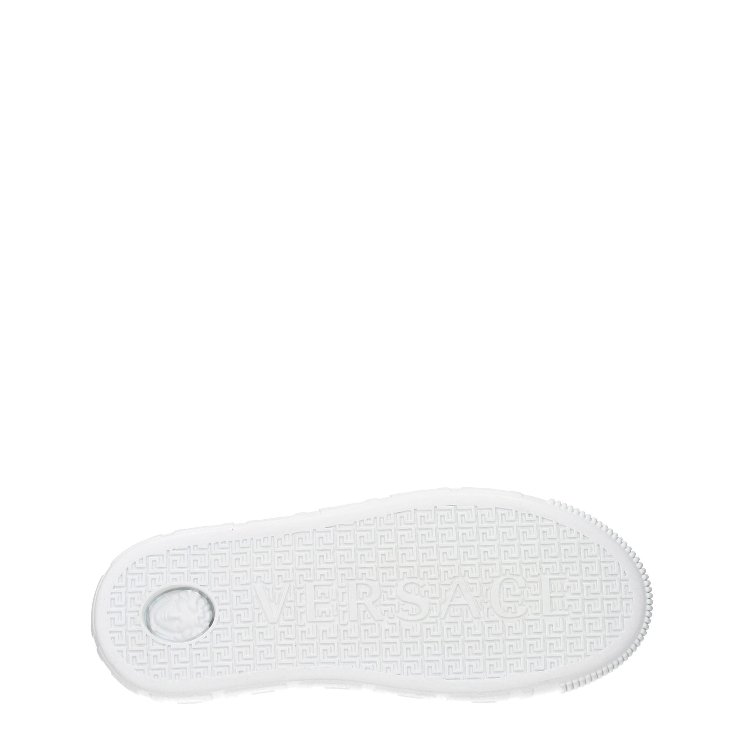 Versace White Leather Men's Sneakers