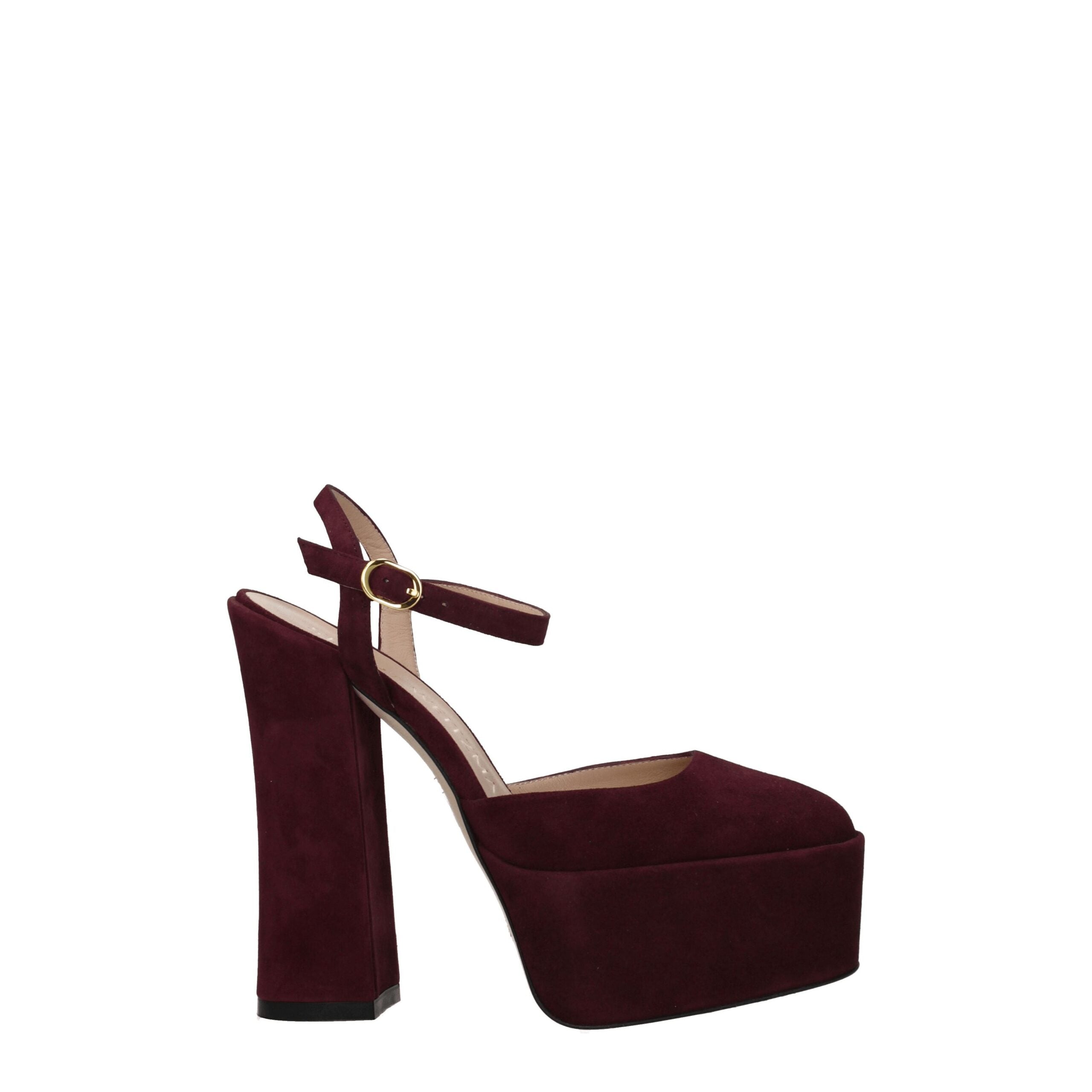 Stuart Weitzman Red Leather Women's Platforms