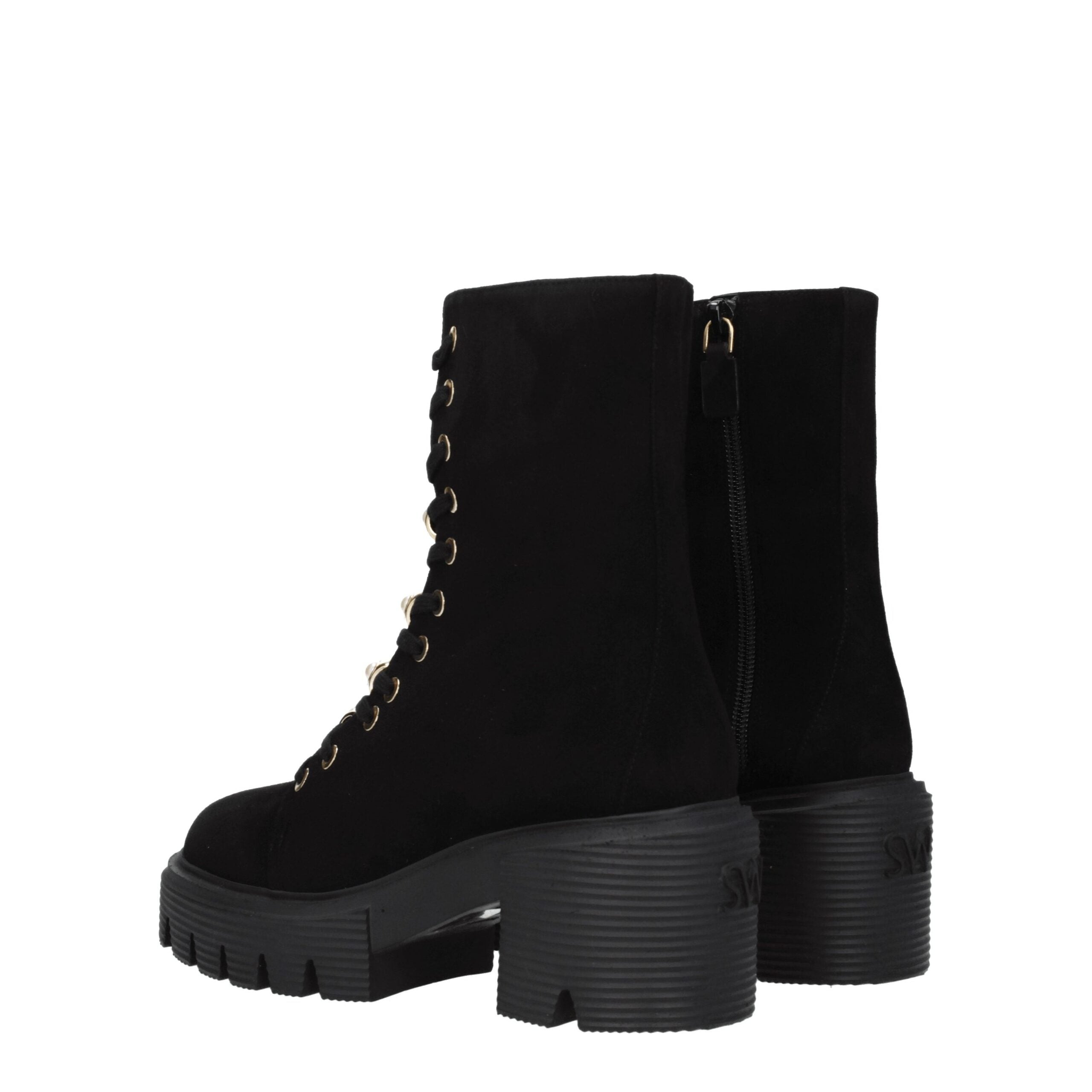 Stuart Weitzman Black Leather Ankle Women's Boots