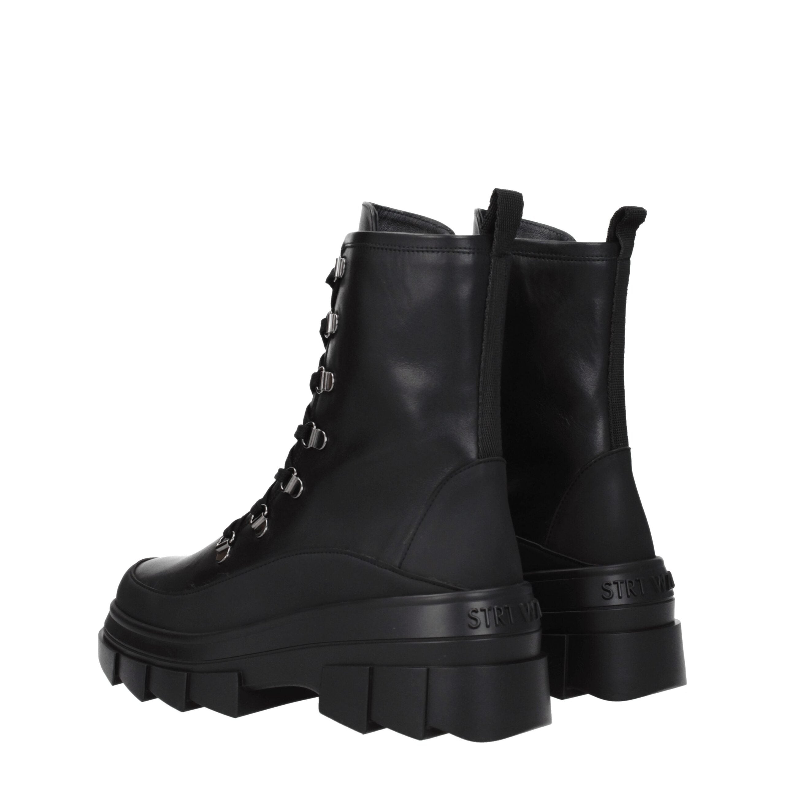 Stuart Weitzman Black Leather Ankle Women's Boots