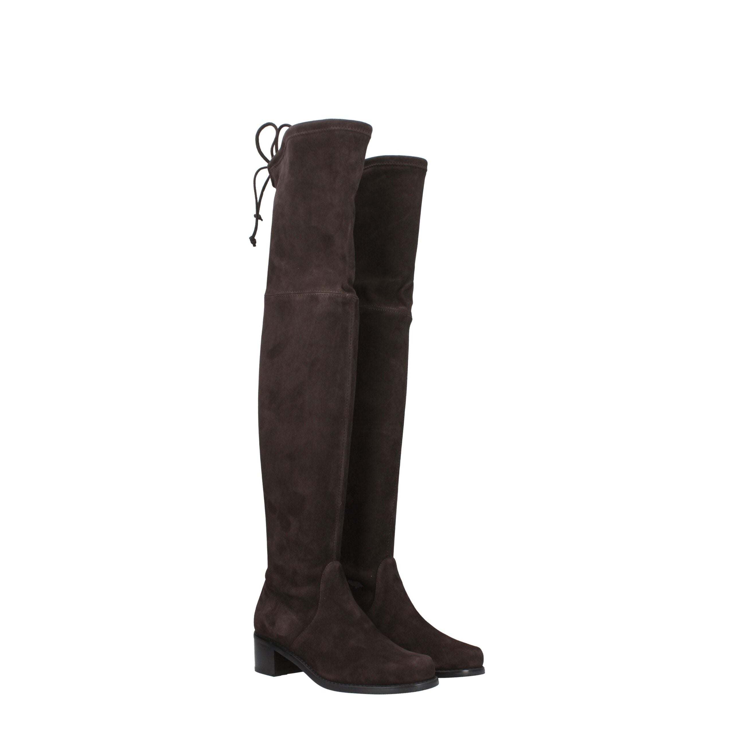 Stuart Weitzman Brown Leather Over The Women's Knee