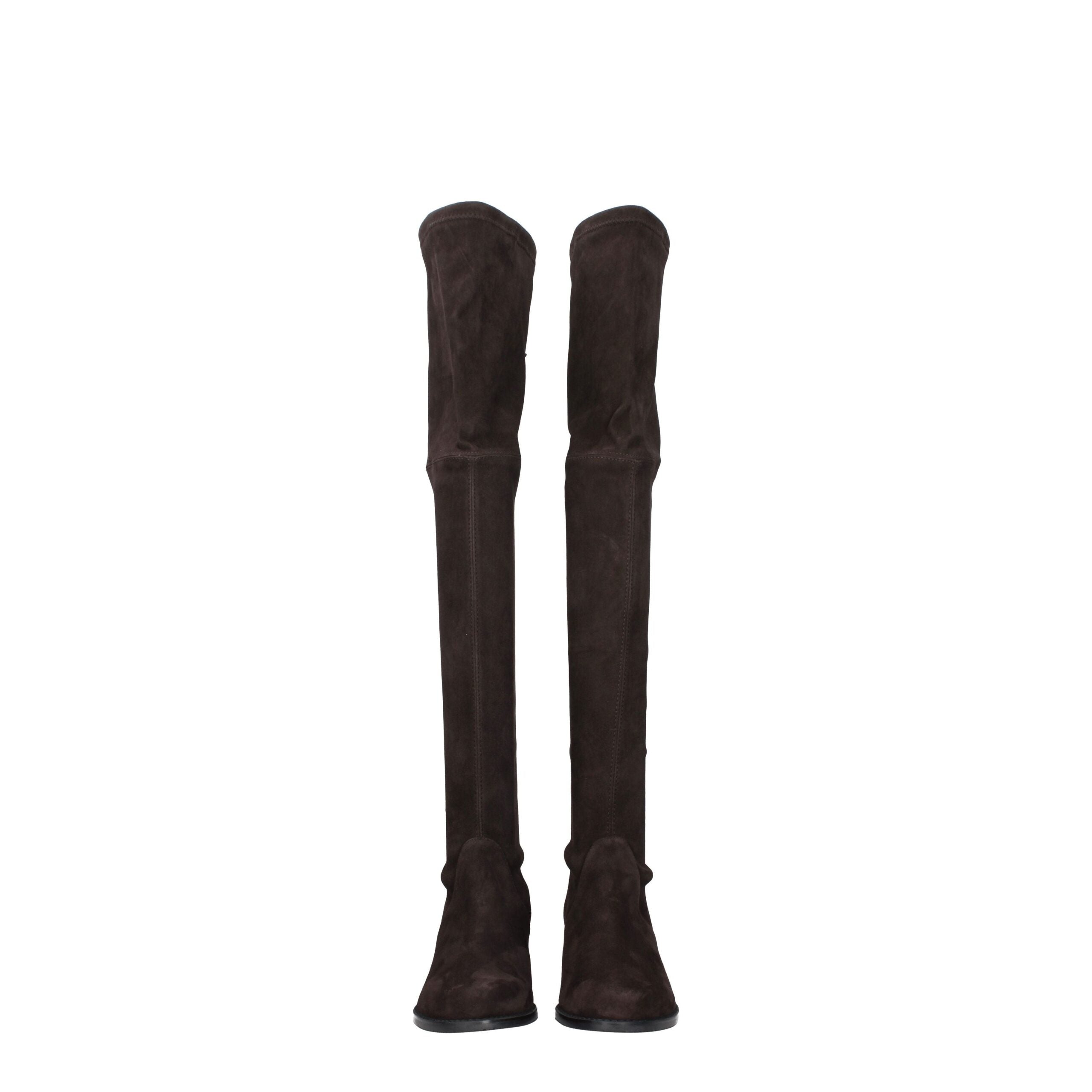 Stuart Weitzman Brown Leather Over The Women's Knee