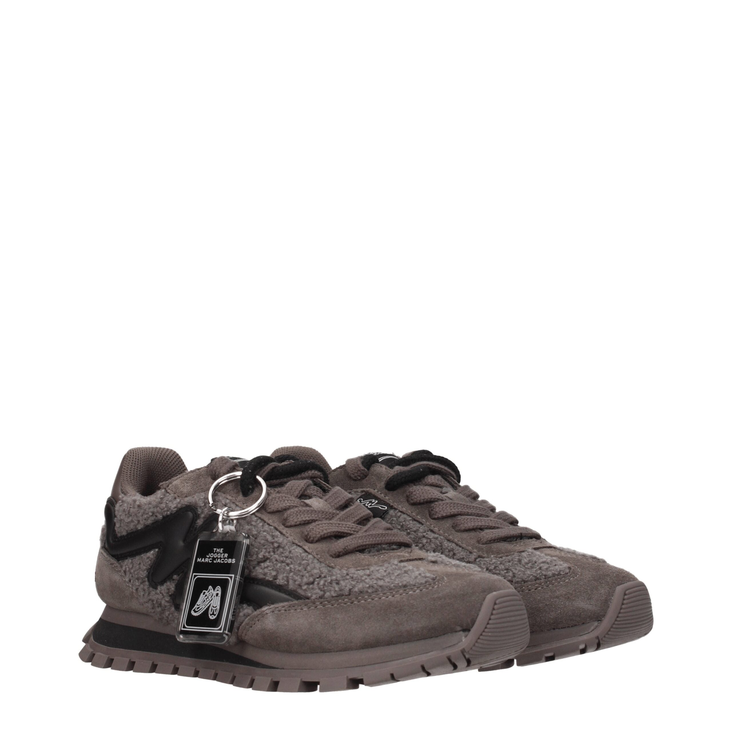 Marc Jacobs Gray Fur Chunky Women's Sneakers