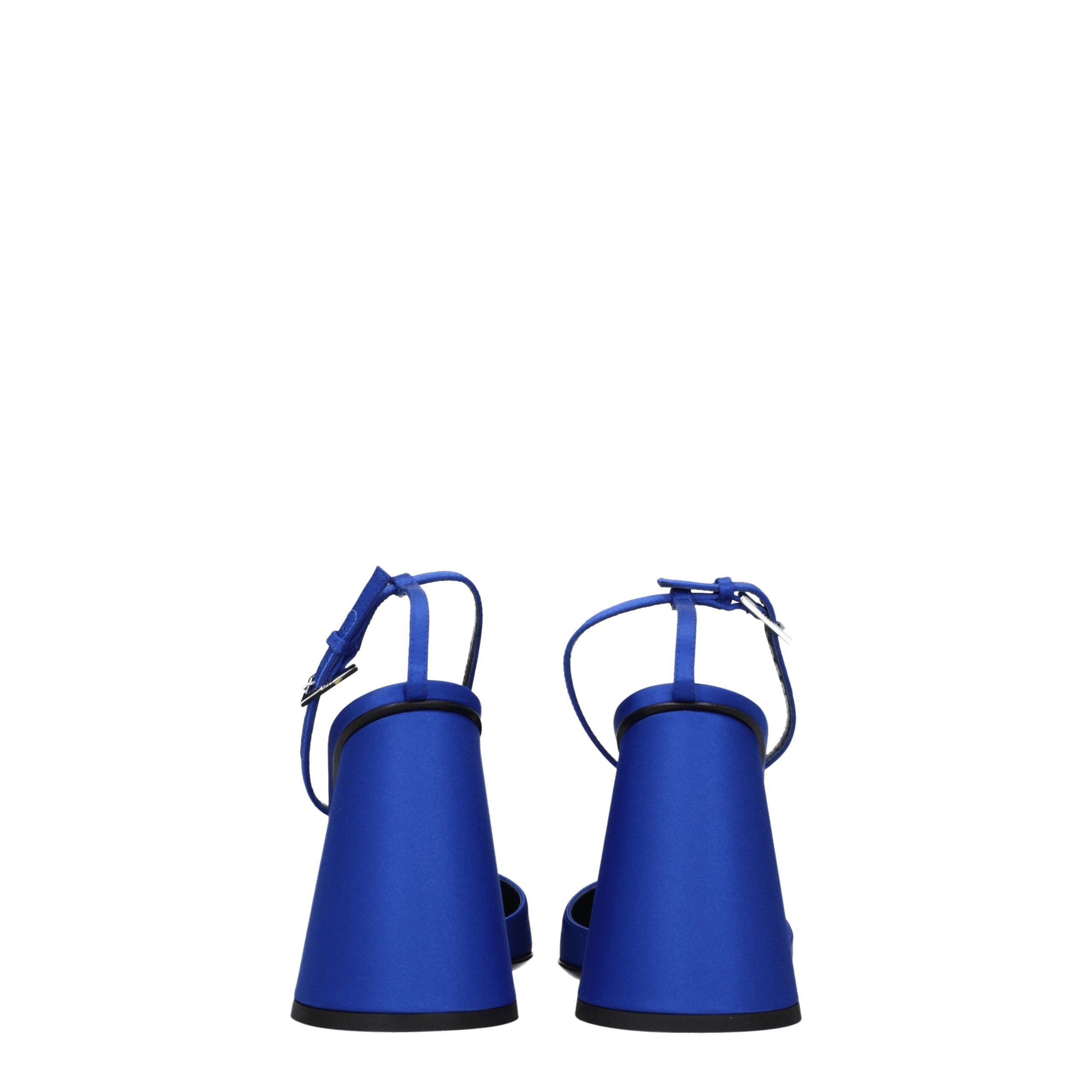 The Attico Blue Satin Platform Women's Sandals