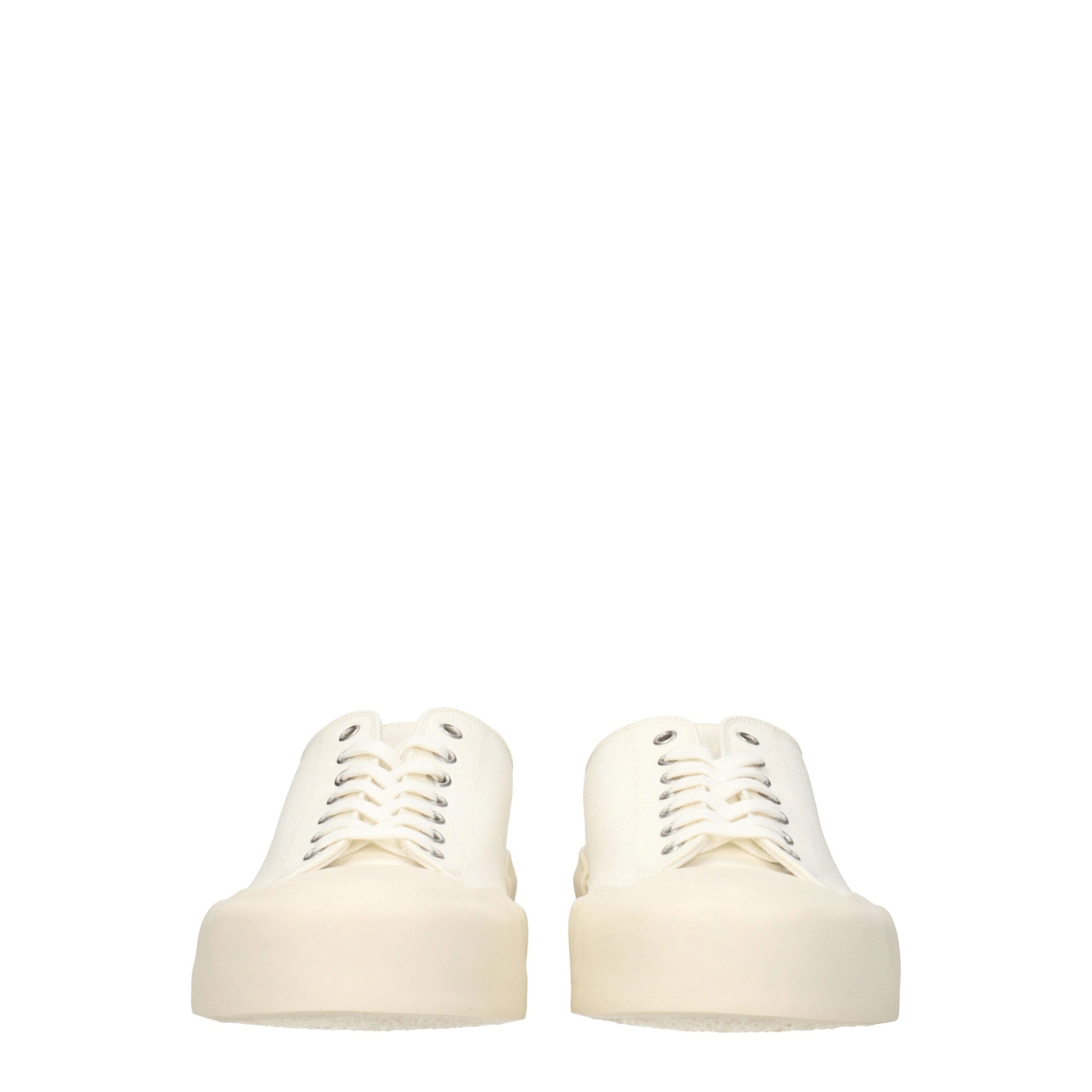 Jil Sander Beige Fabric Low Top Men's Sneakers