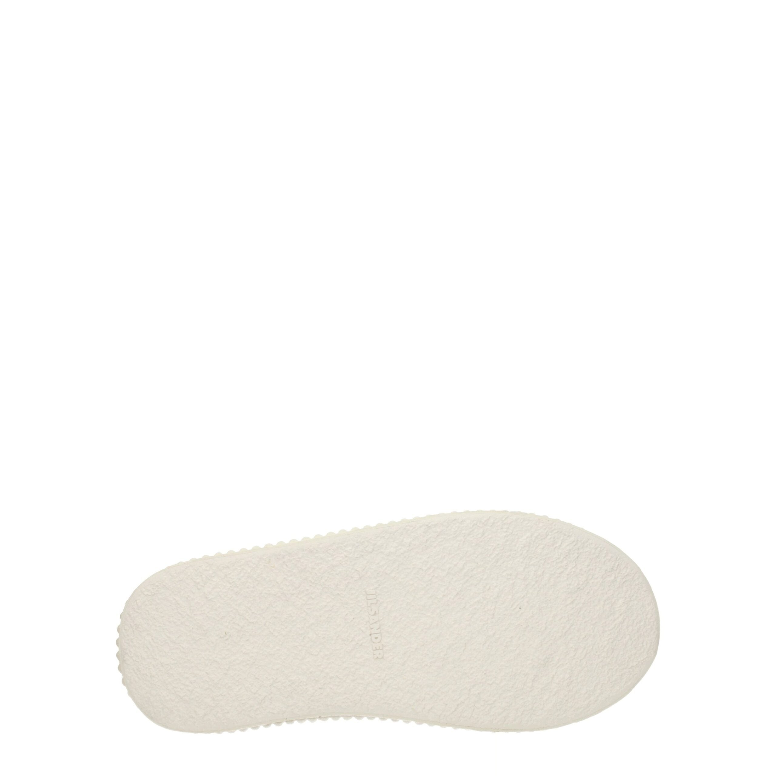 Jil Sander White Fabric Platform Women's Sneakers