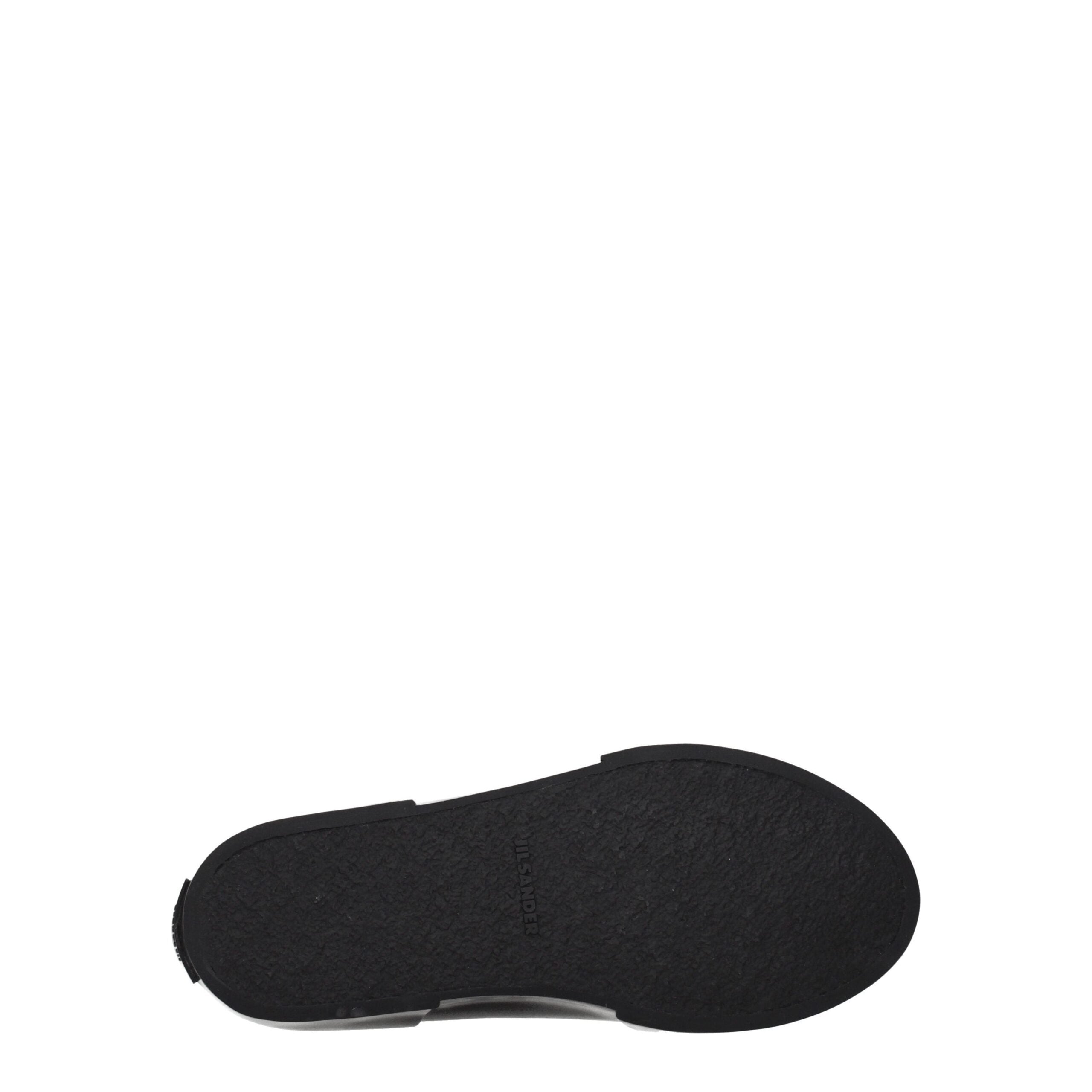Jil Sander Black Fabric High Top Women's Sneakers