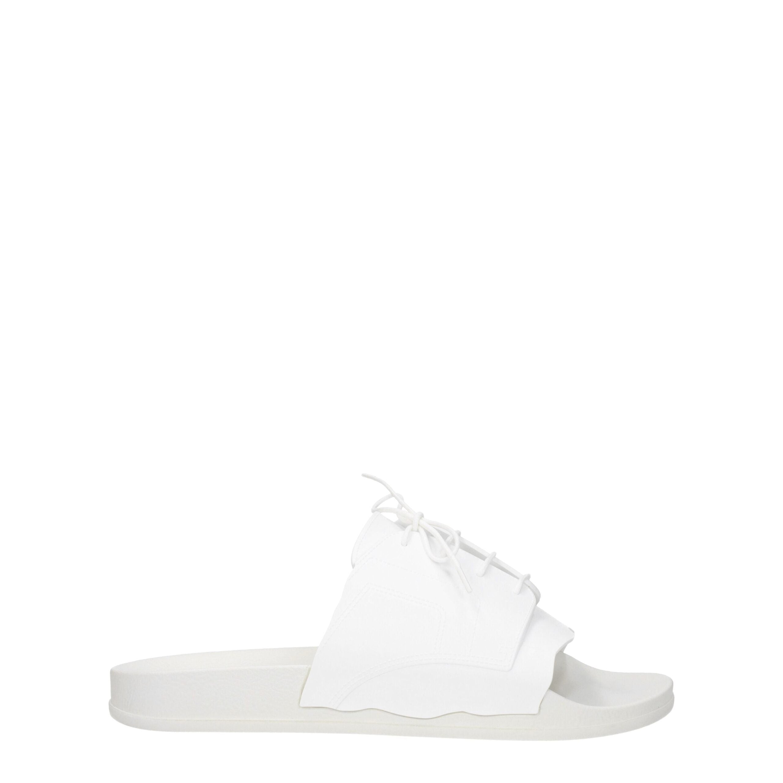 Maison Margiela White Cotton Men's Slippers