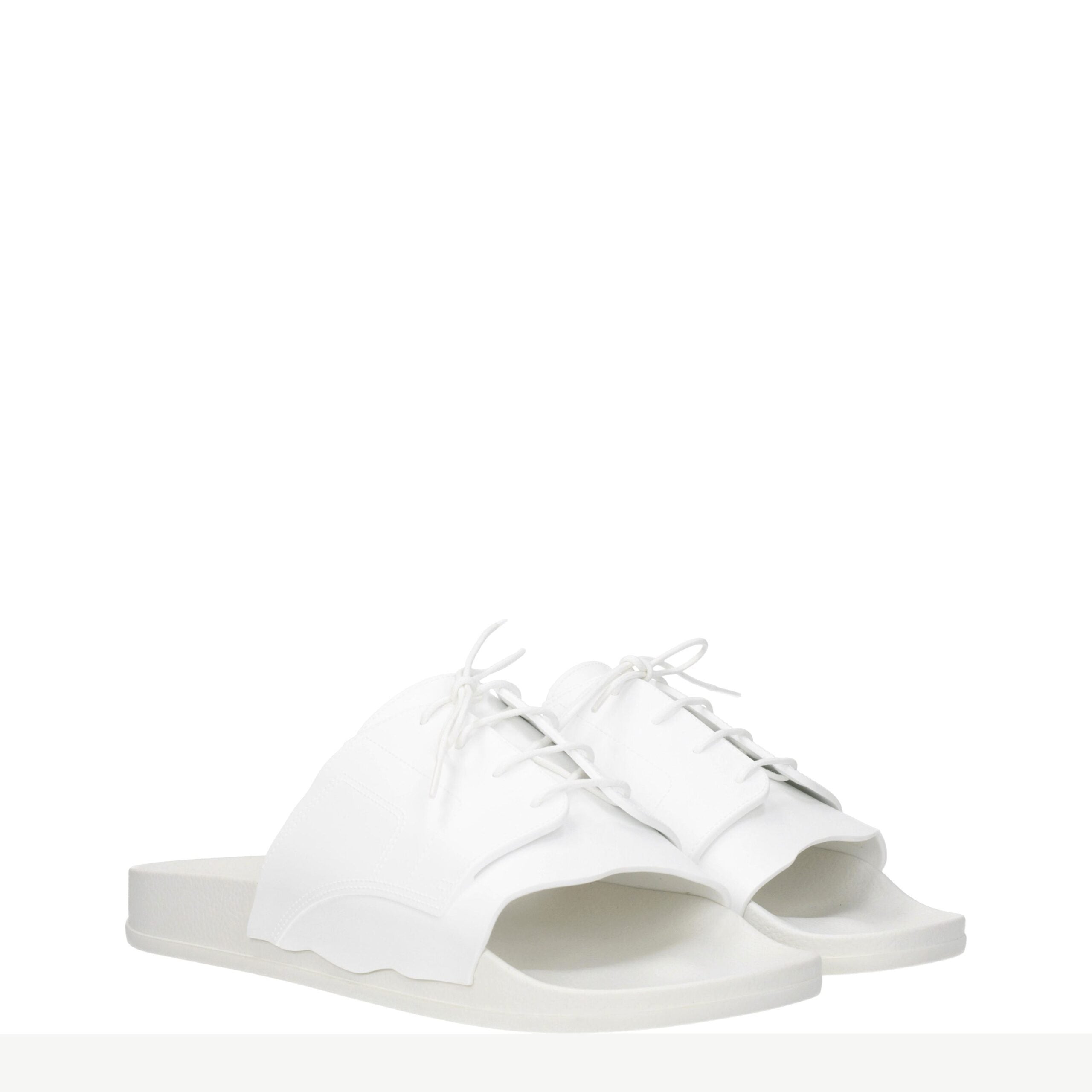 Maison Margiela White Cotton Men's Slippers