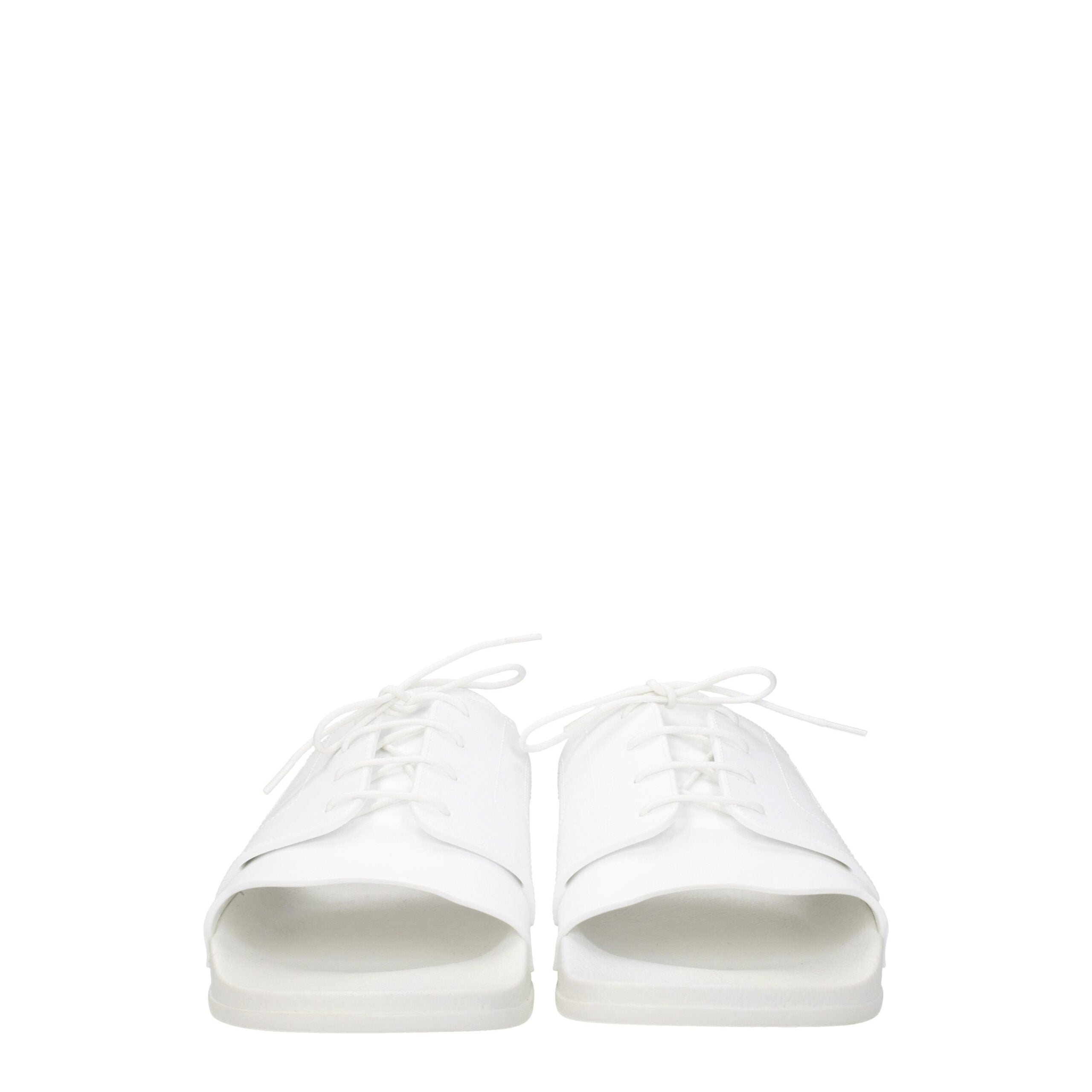 Maison Margiela White Cotton Men's Slippers