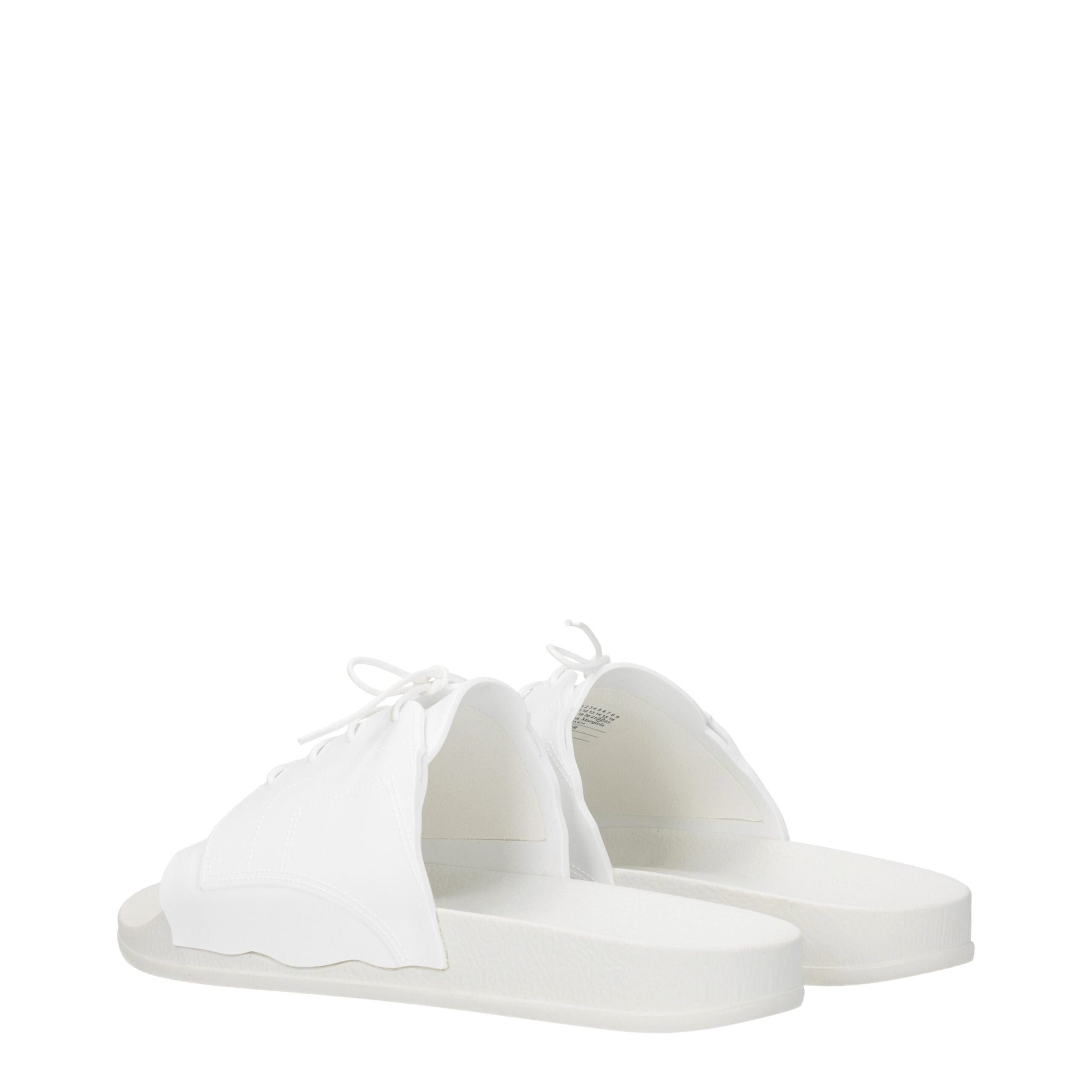 Maison Margiela White Cotton Men's Slippers