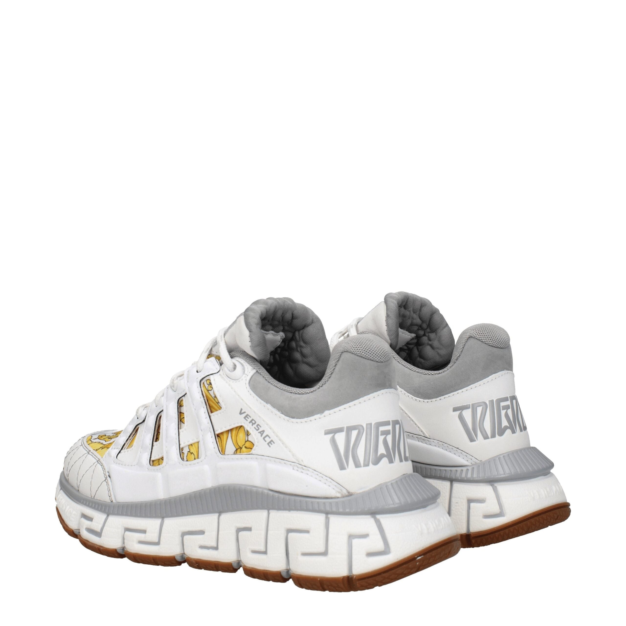 Versace White Fabric Athletic Women's Sneakers