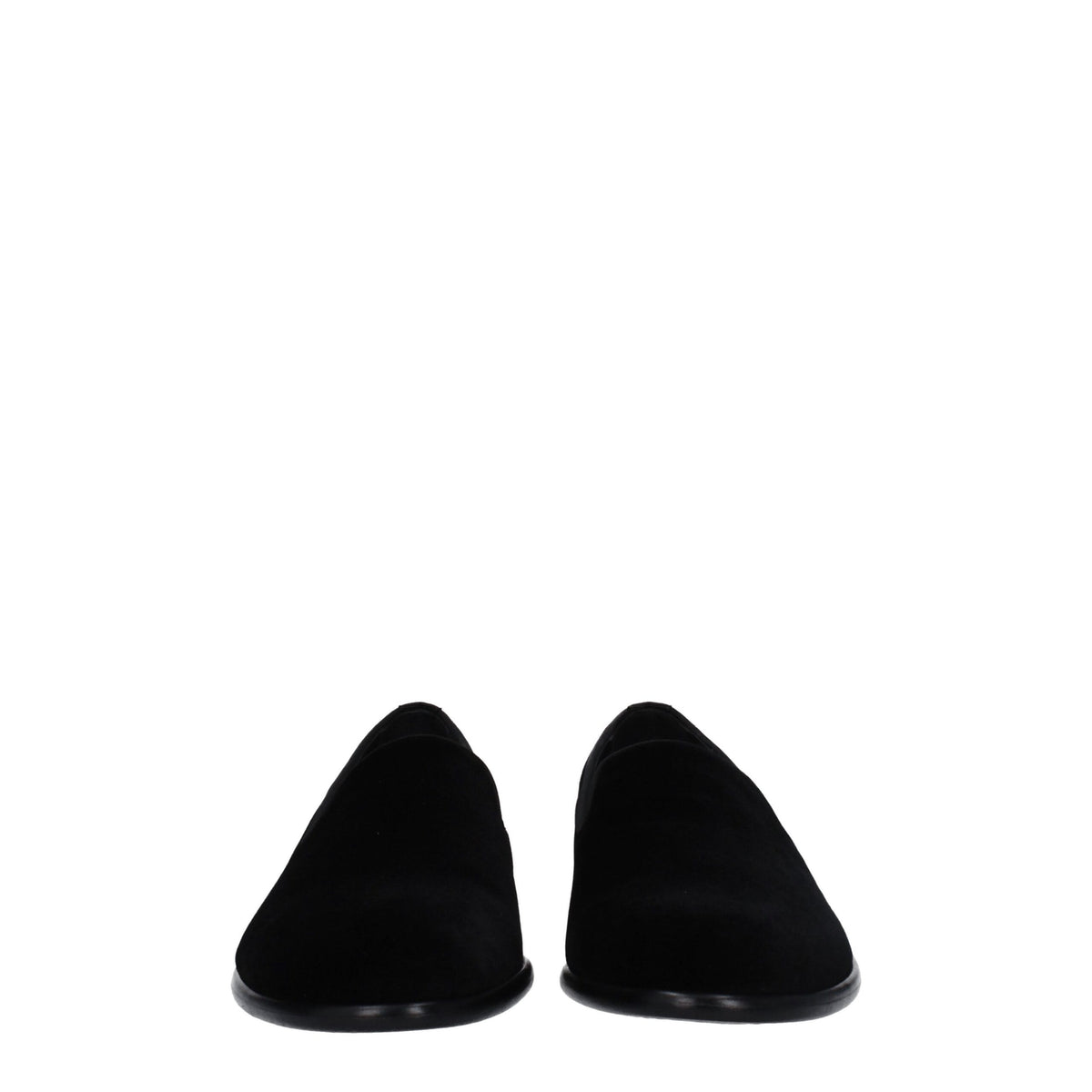 Dolce & Gabbana Black Velvet Slip-On Men's Loafers
