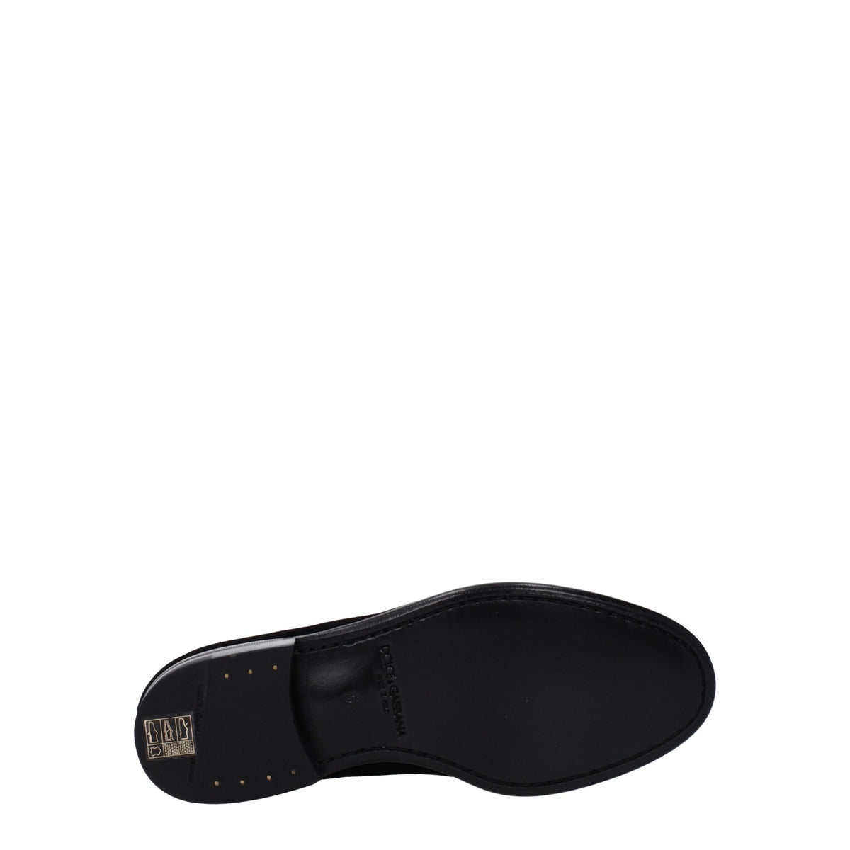 Dolce & Gabbana Black Velvet Slip-On Men's Loafers