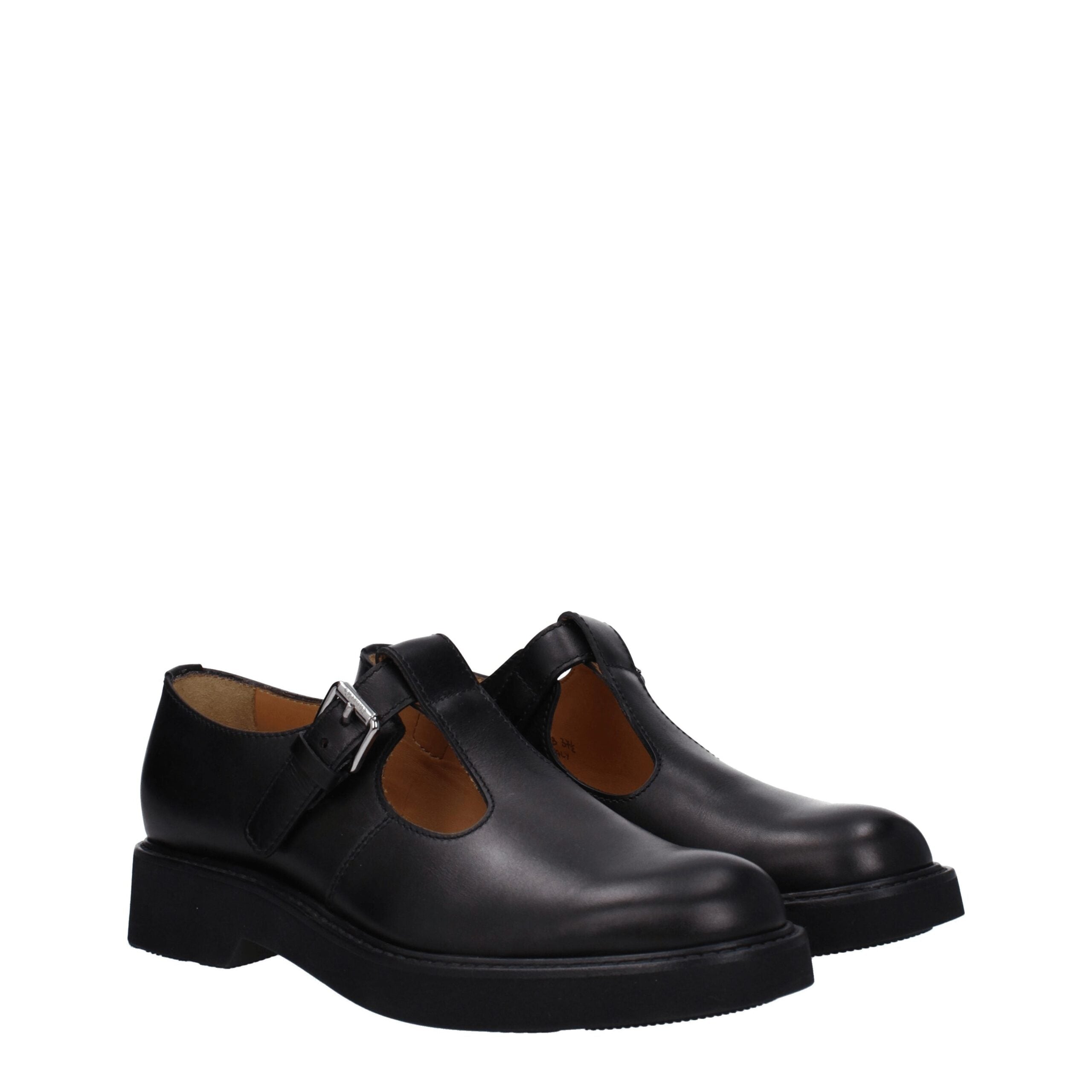 Church's Black Leather Oxfords And Women's Derbies