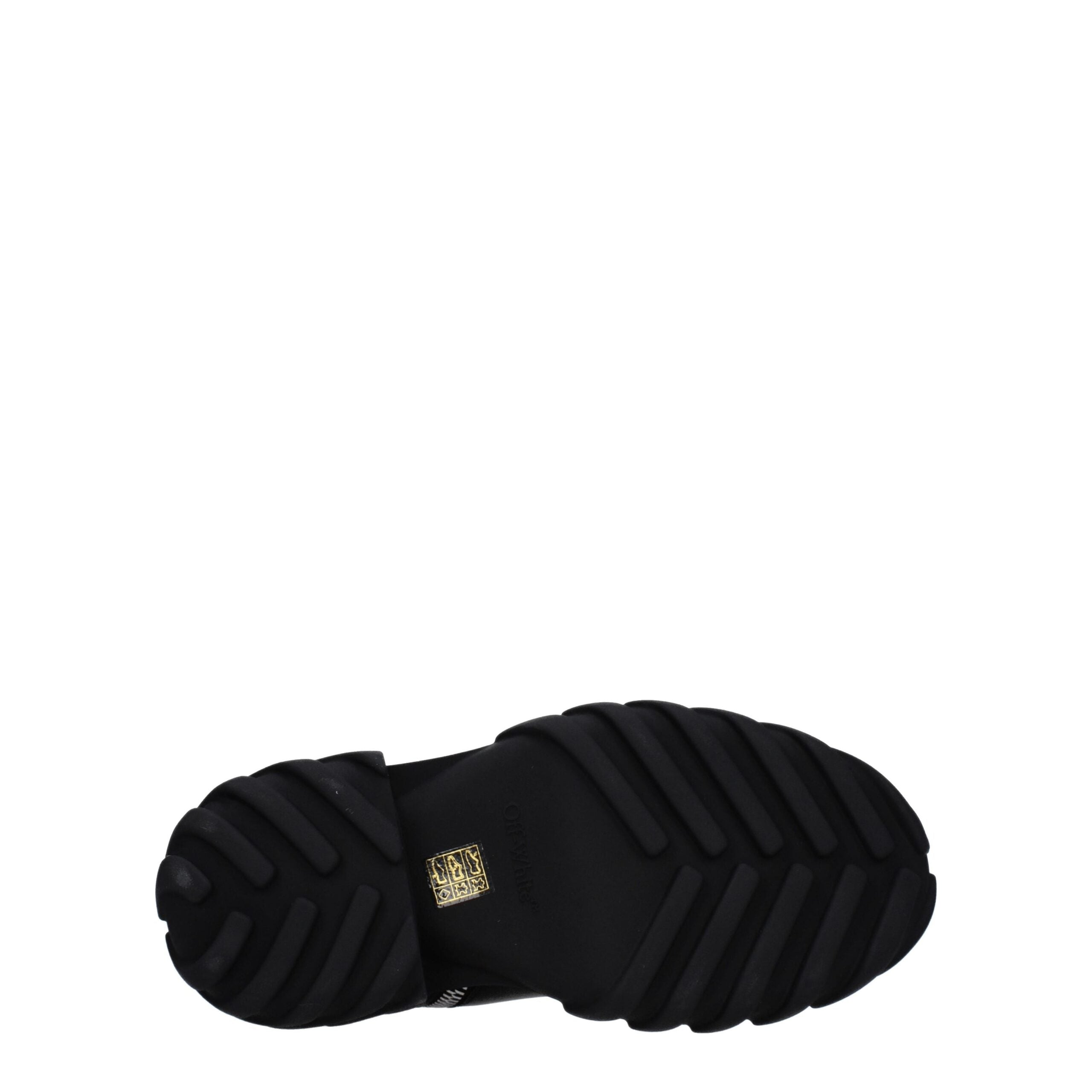 Off-White Black Leather Ankle Men's Boots