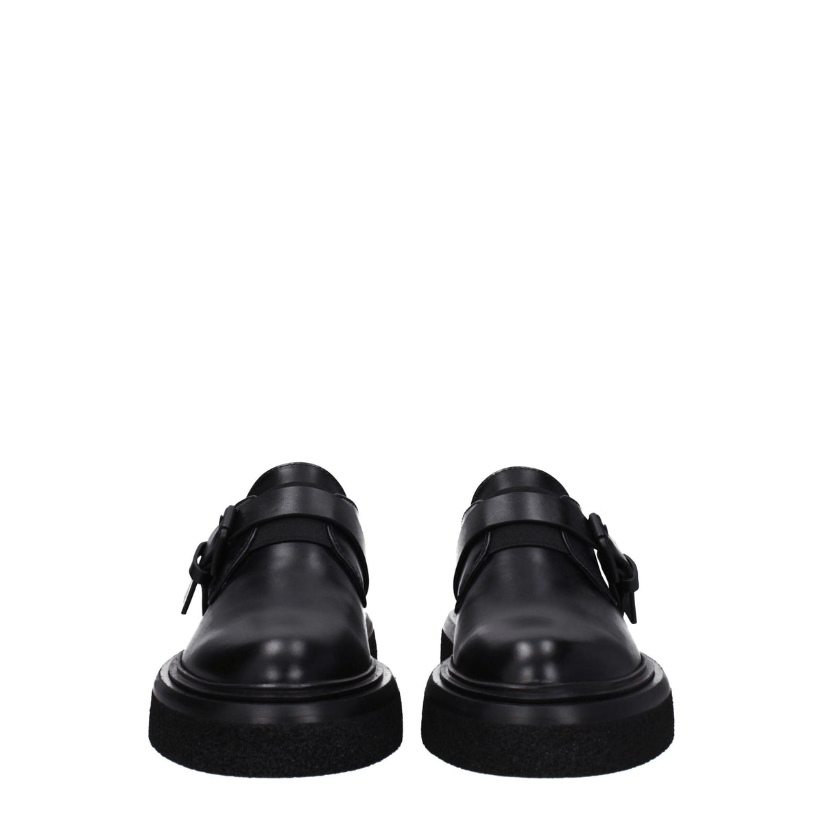 Max Mara Black Leather Oxfords And Women's Derbies