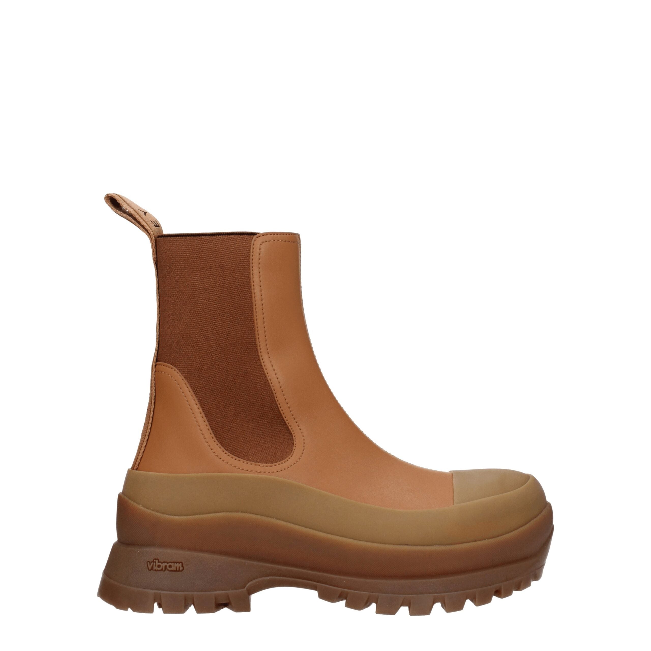 Stella McCartney Brown Leather Ankle Women's Boots