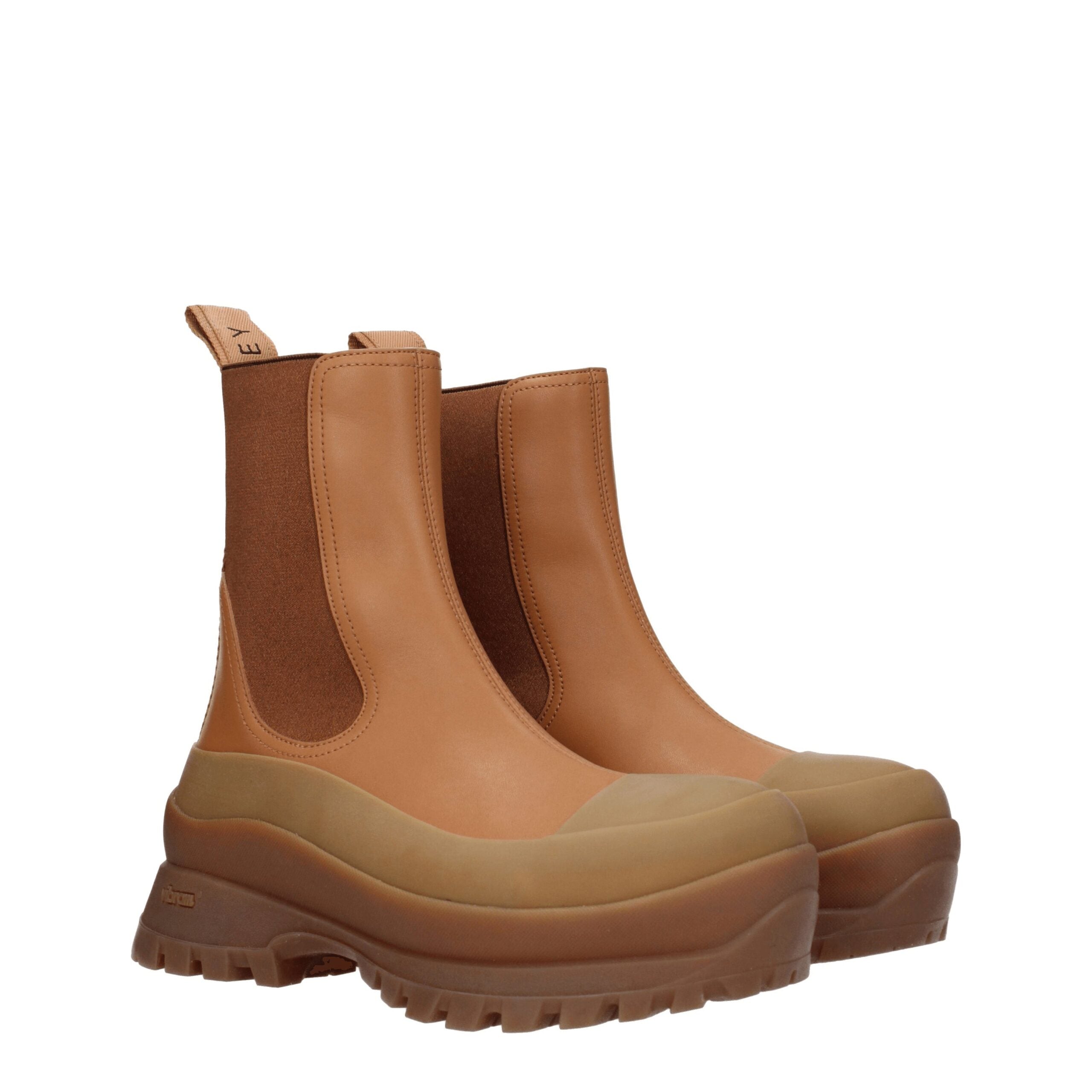 Stella McCartney Brown Leather Ankle Women's Boots