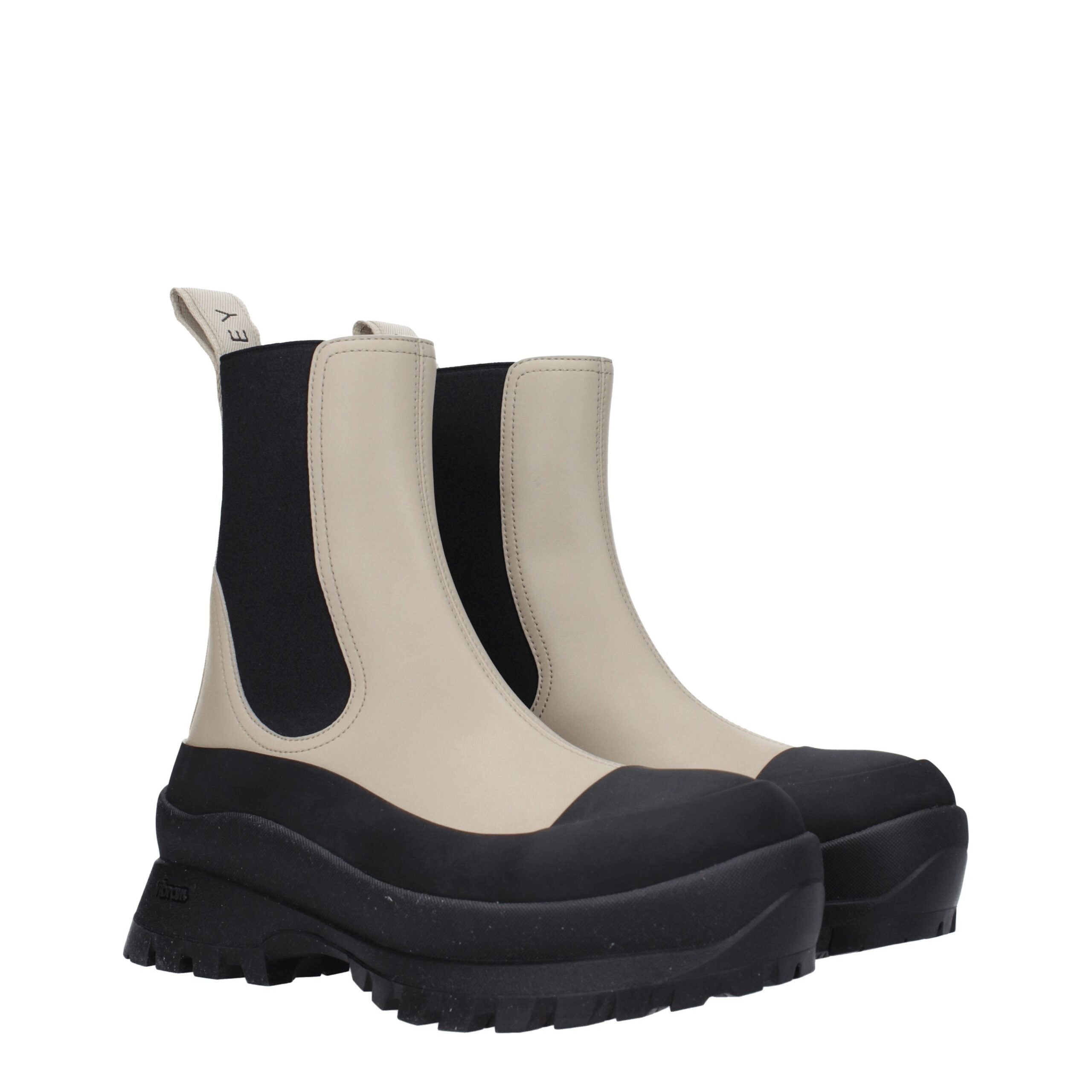 Stella McCartney Black Leather Ankle Women's Boots