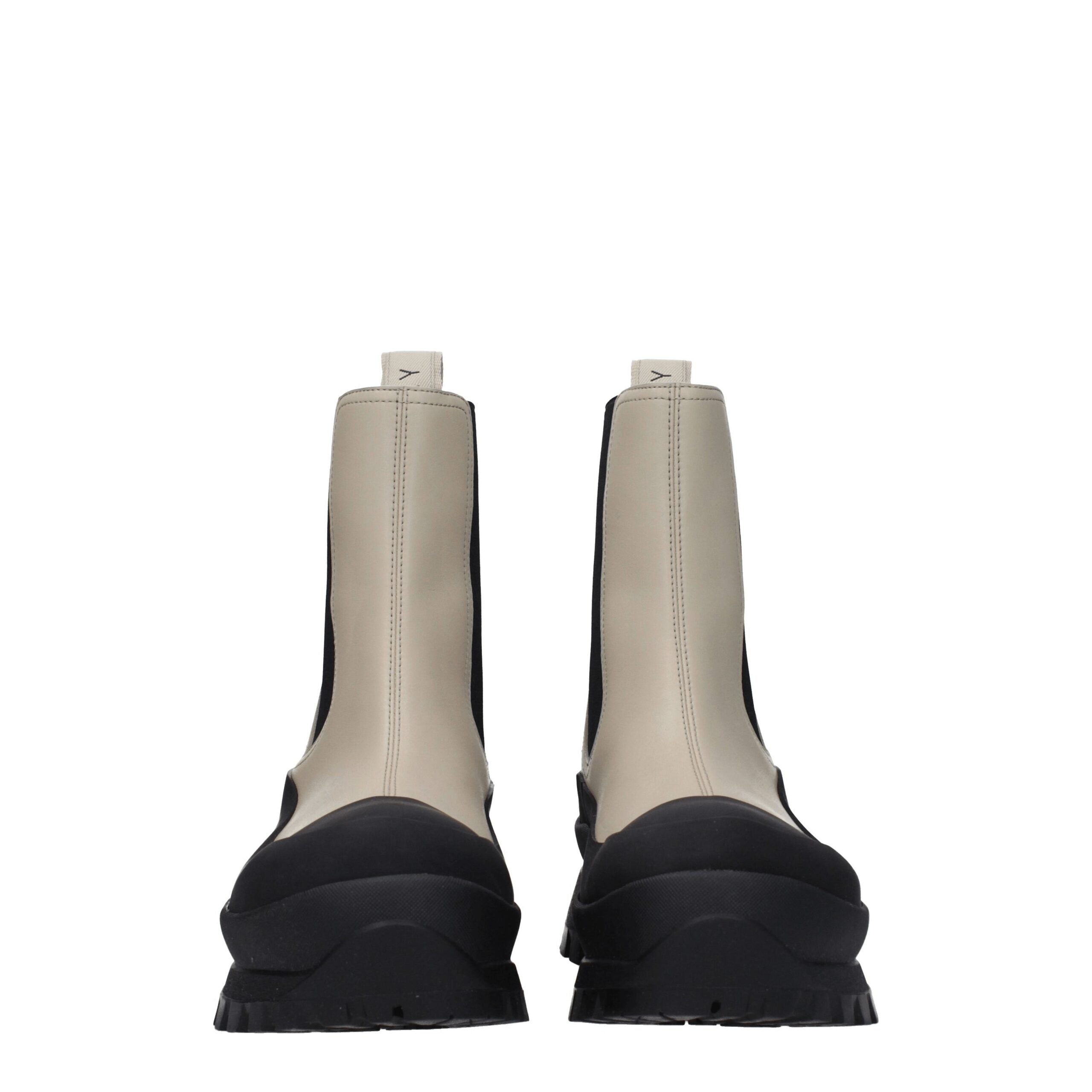 Stella McCartney Black Leather Ankle Women's Boots